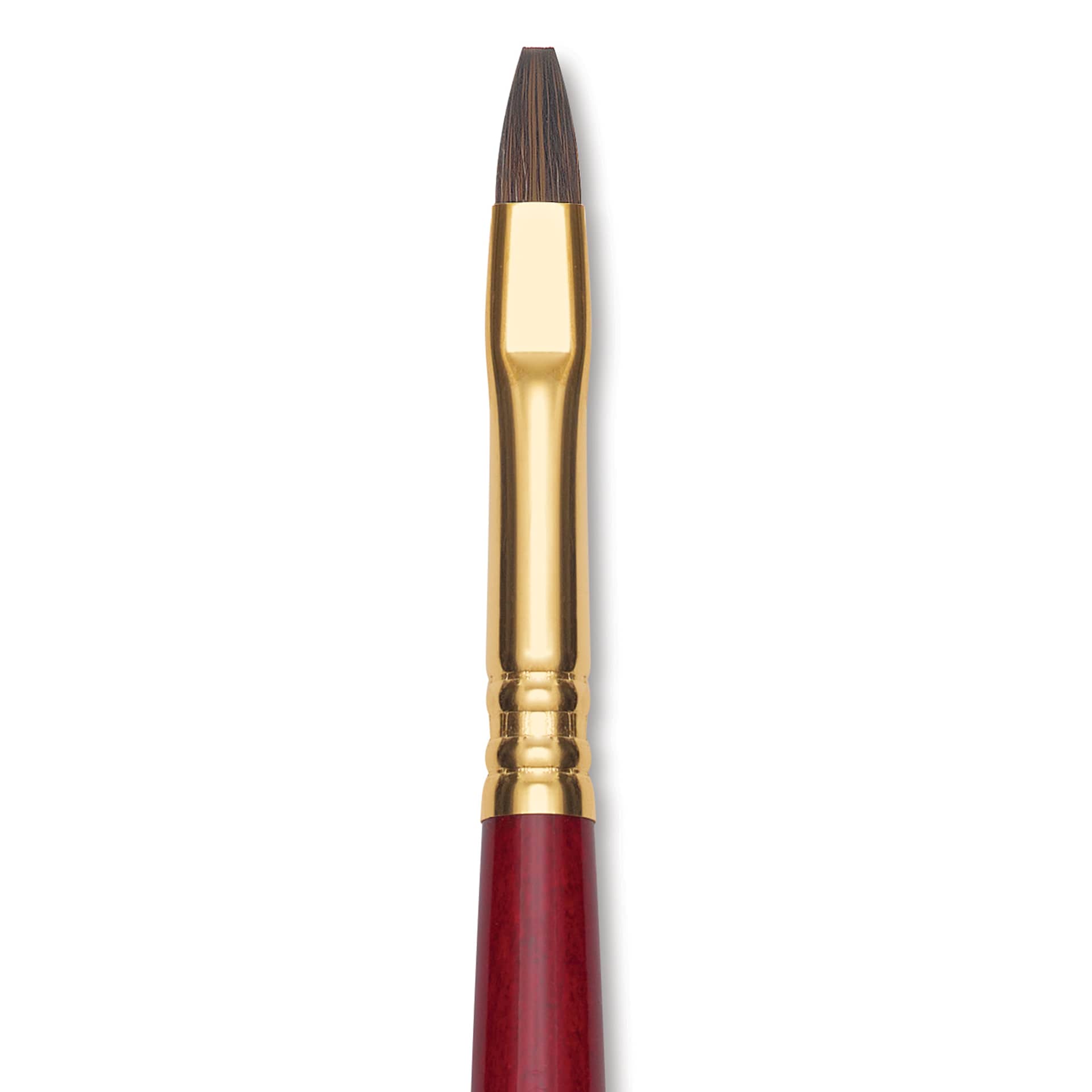 Blick Master Synthetic Kolinsky Brush - Long Handle, Bright, Size 6, close-up