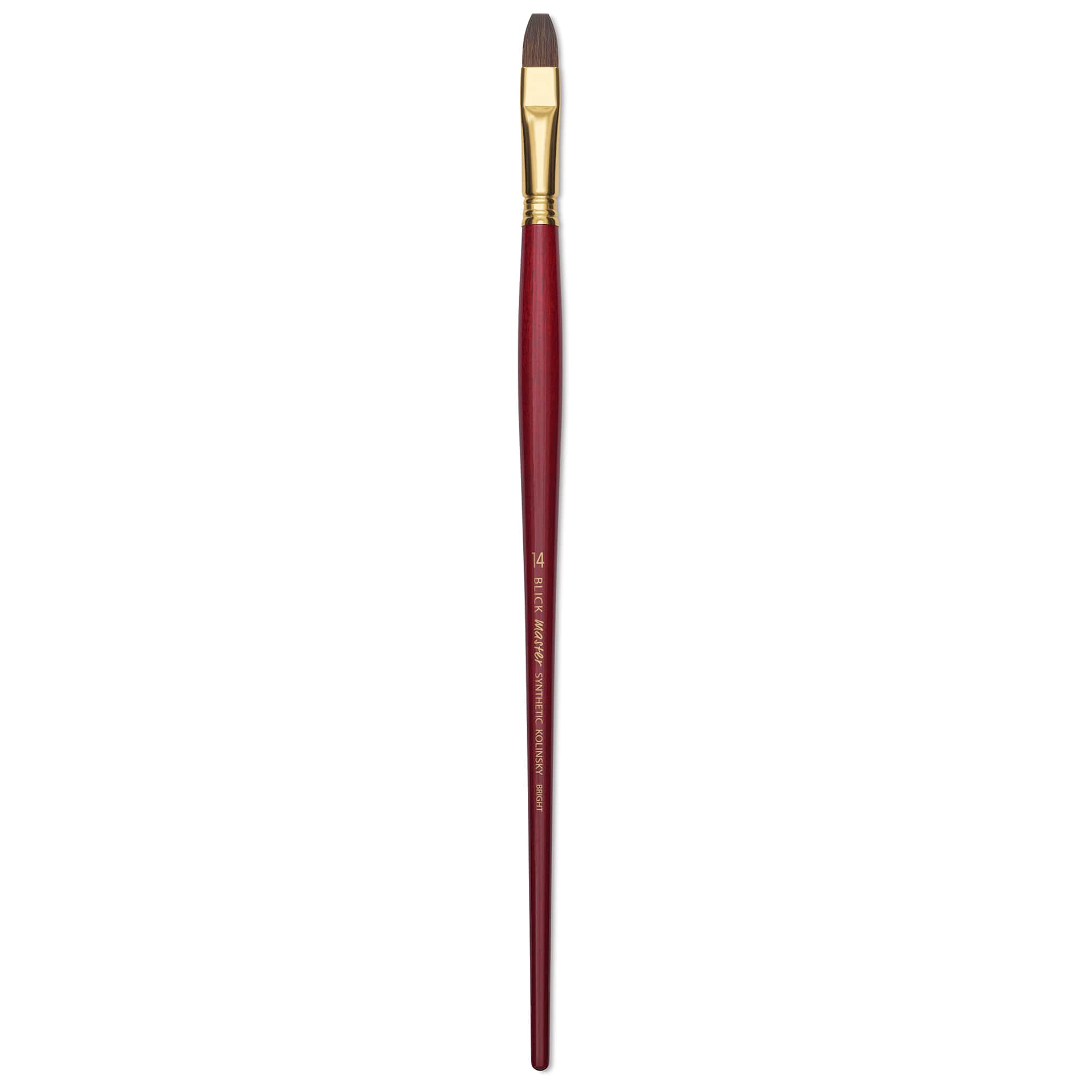Blick Master Synthetic Kolinsky Brush - Long Handle, Bright, Size 14