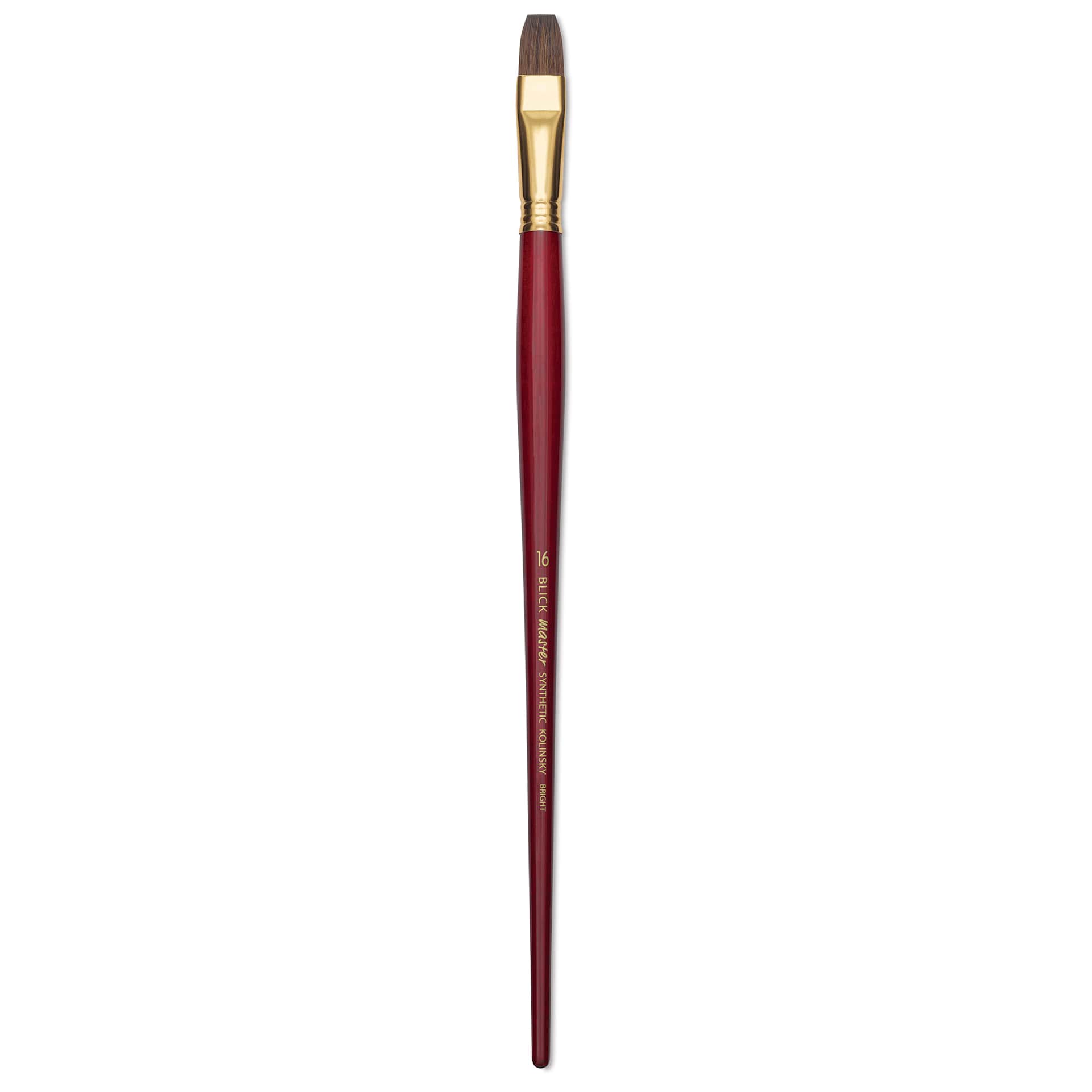 Blick Master Synthetic Kolinsky Brush - Long Handle, Bright, Size 16