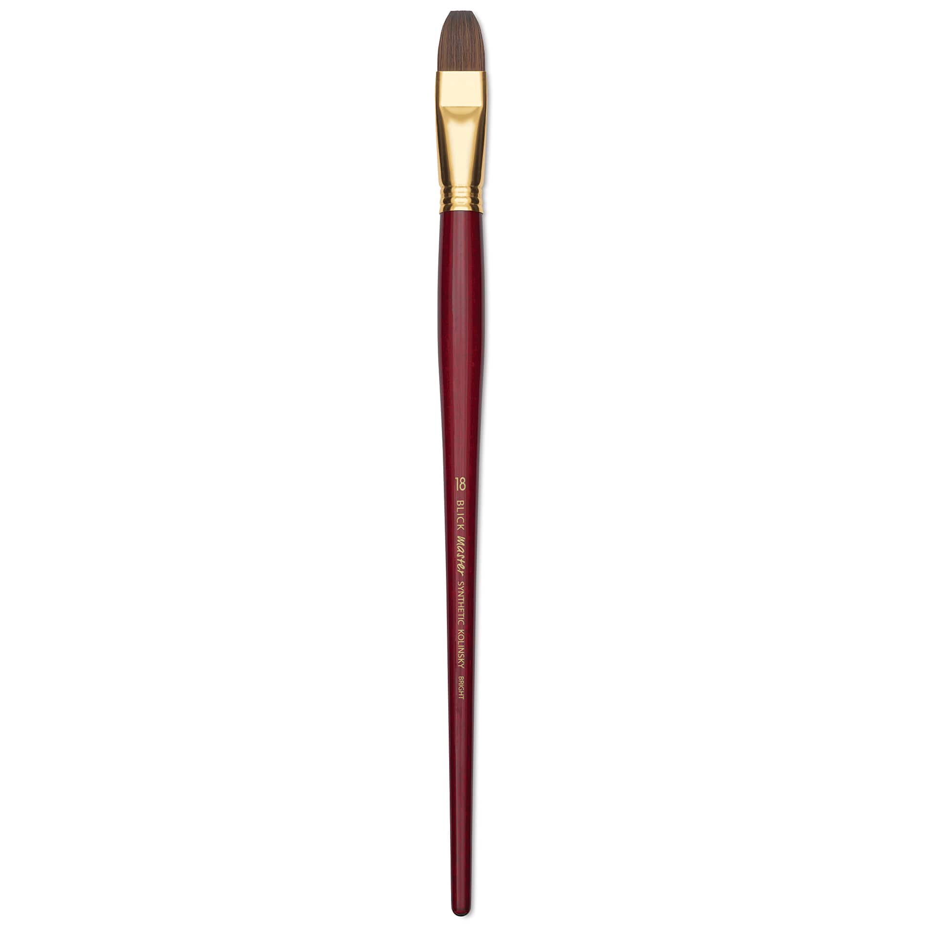 Blick Master Synthetic Kolinsky Brush - Long Handle, Bright, Size 18