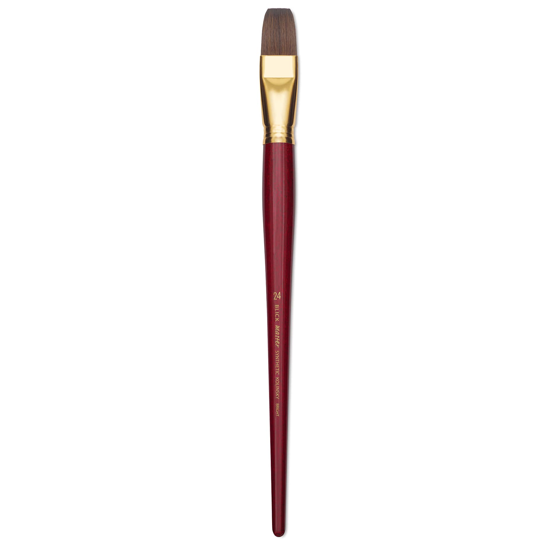 Blick Master Synthetic Kolinsky Brush - Long Handle, Bright, Size 24