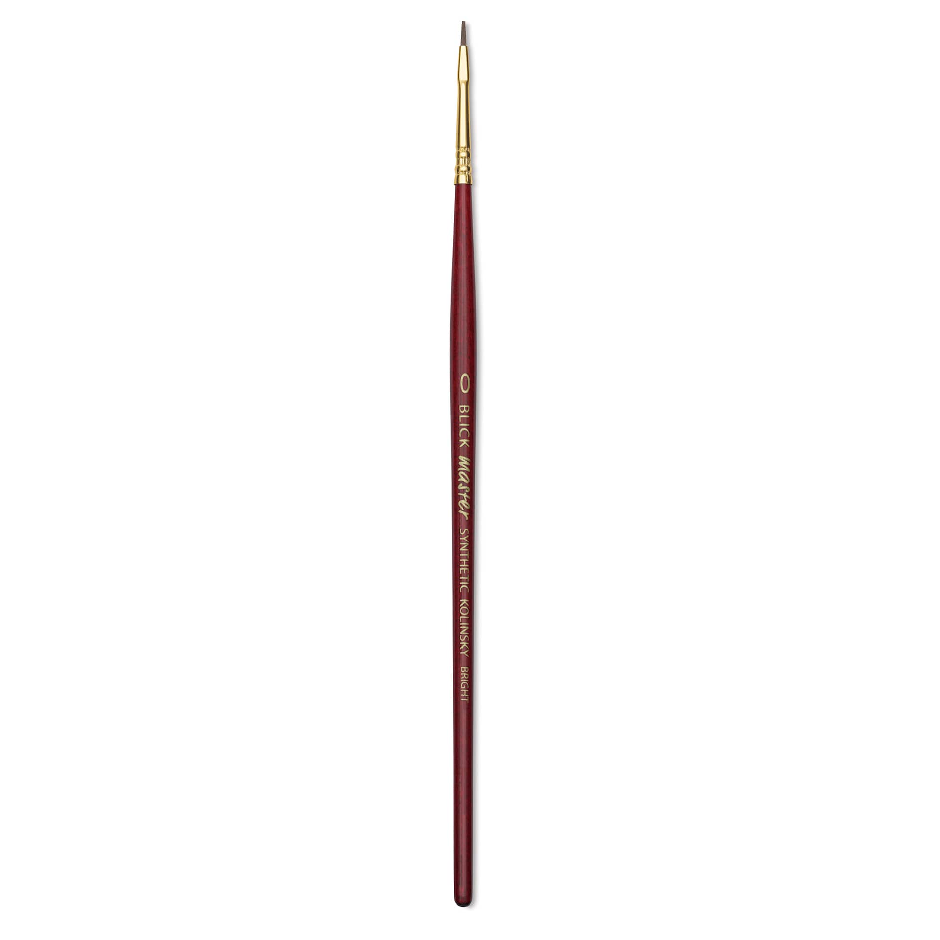 Blick Master Synthetic Kolinsky Brush - Short Handle, Bright, Size 0