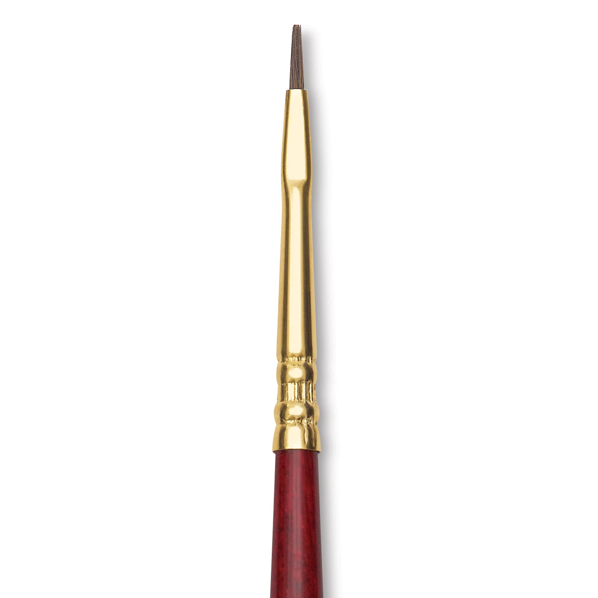 Blick Master Synthetic Kolinsky Brush - Short Handle, Bright, Size 0, close-up
