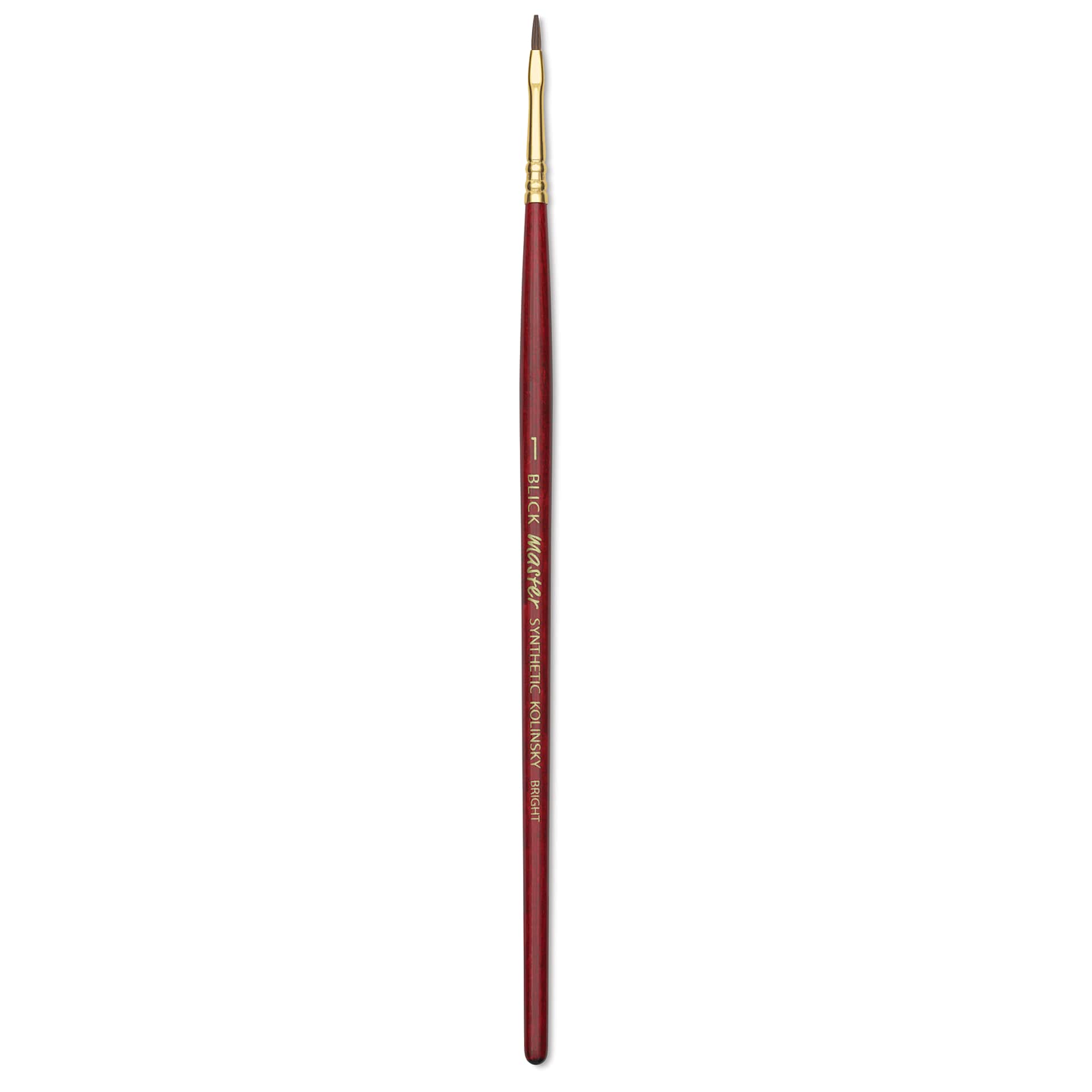 Blick Master Synthetic Kolinsky Brush - Short Handle, Bright, Size 1