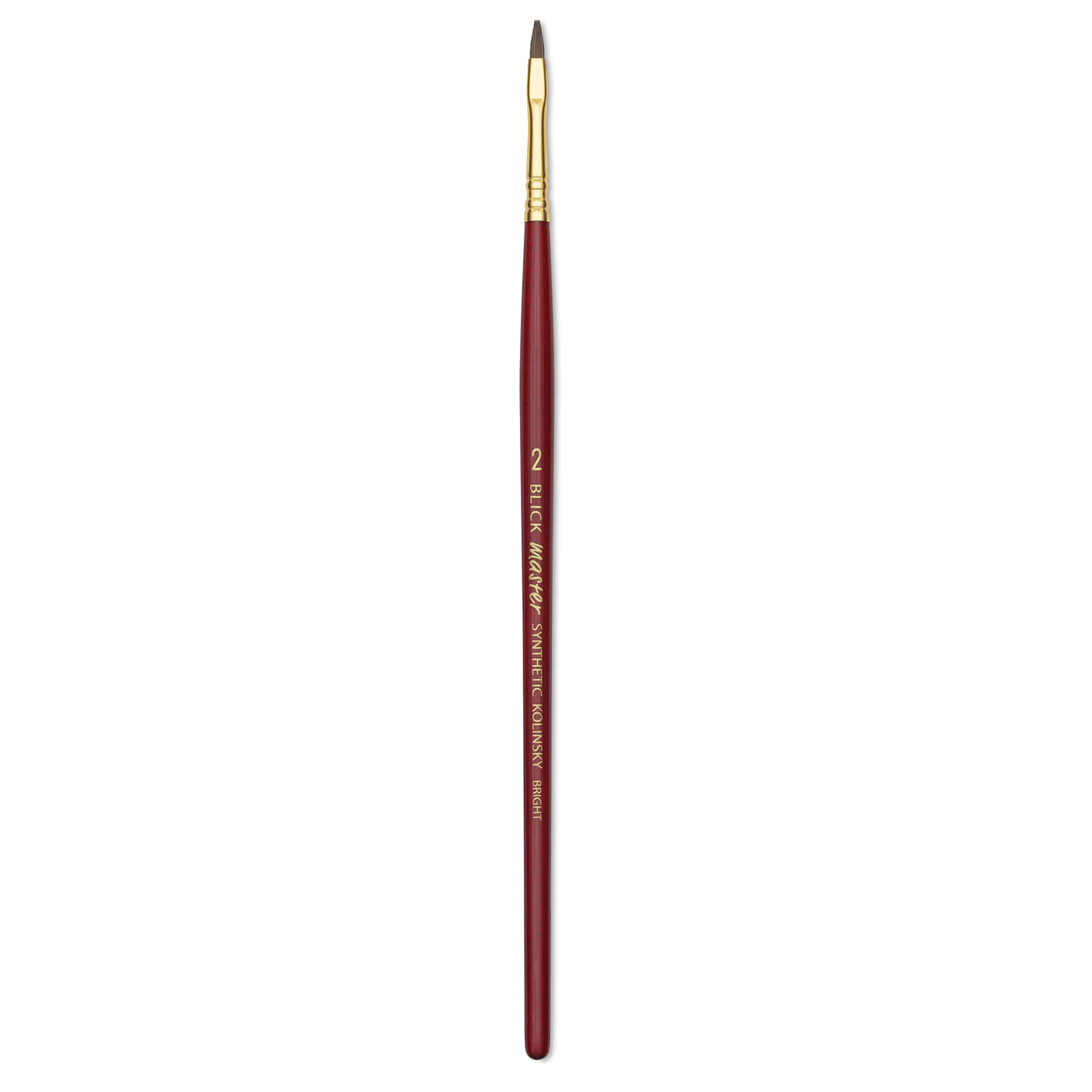 Blick Master Synthetic Kolinsky Brush - Short Handle, Bright, Size 2