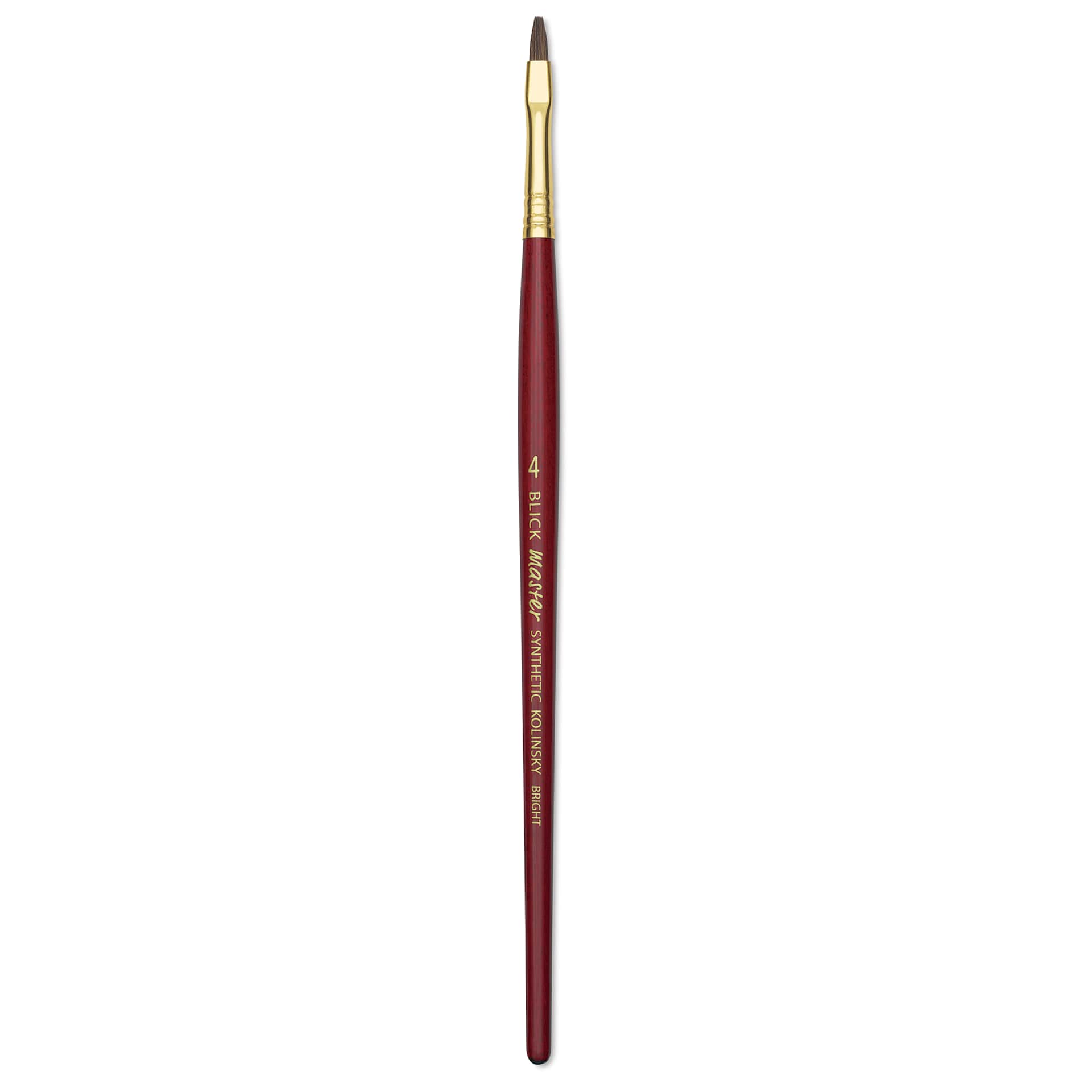 Blick Master Synthetic Kolinsky Brush - Short Handle, Bright, Size 4