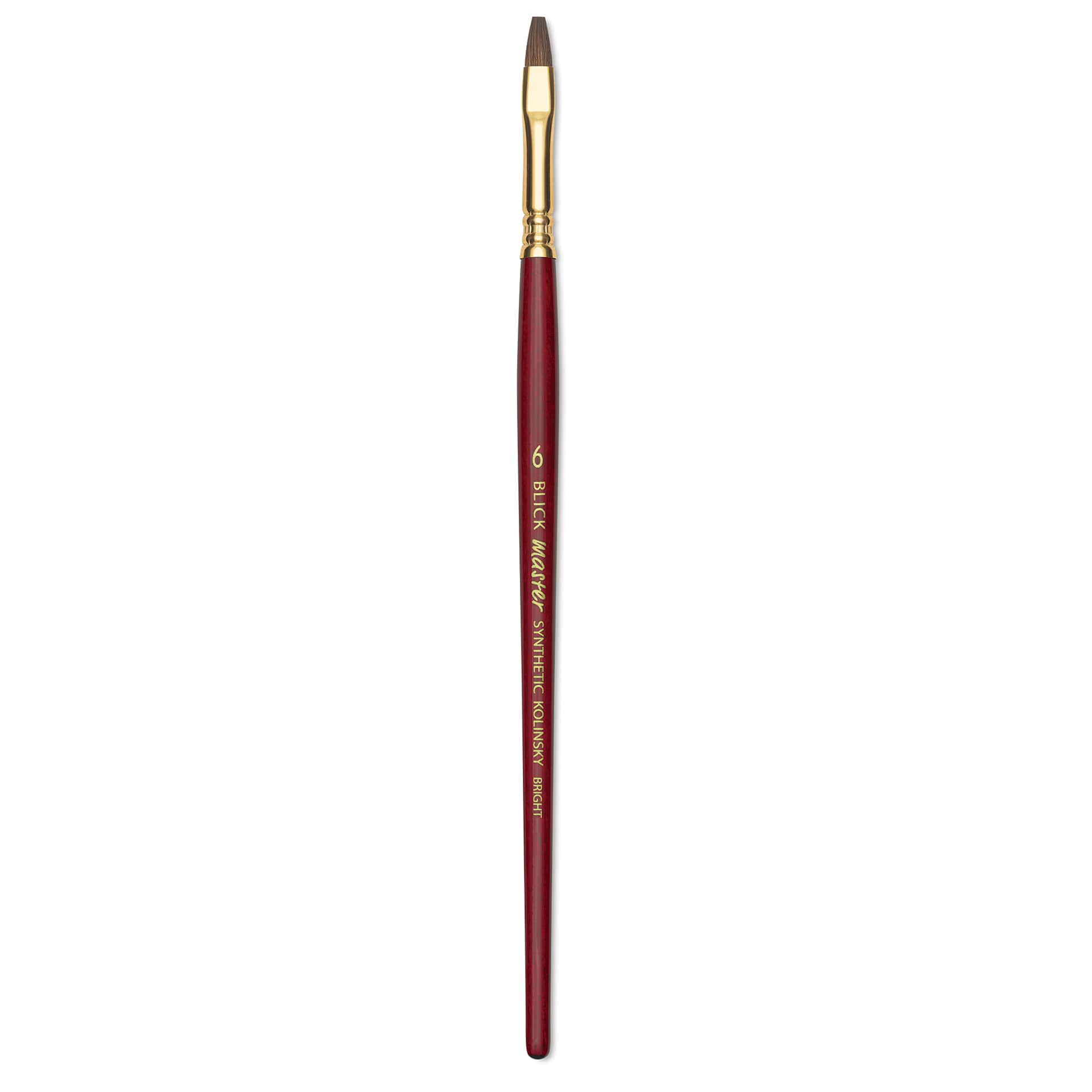 Blick Master Synthetic Kolinsky Brush - Short Handle, Bright, Size 6
