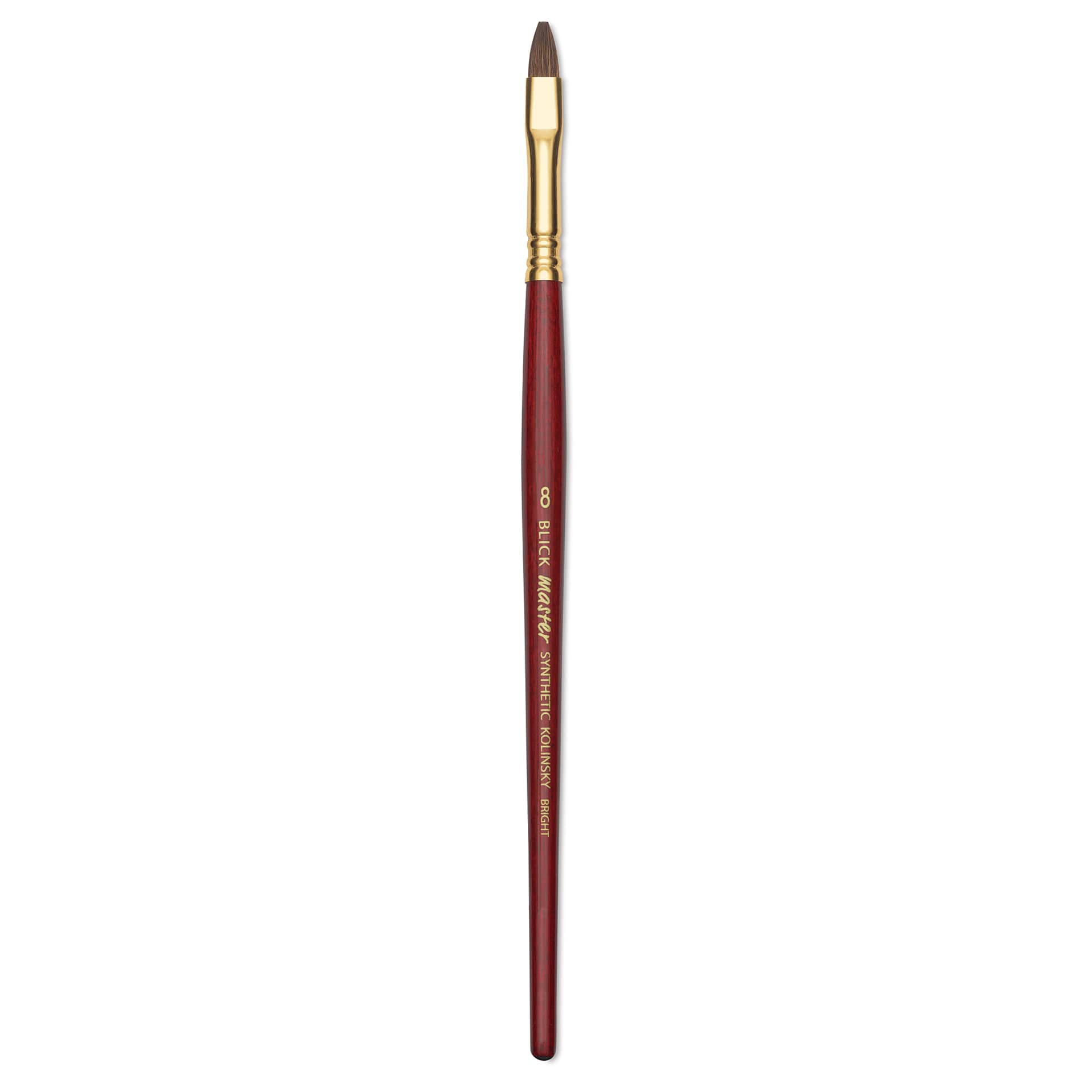 Blick Master Synthetic Kolinsky Brush - Short Handle, Bright, Size 8