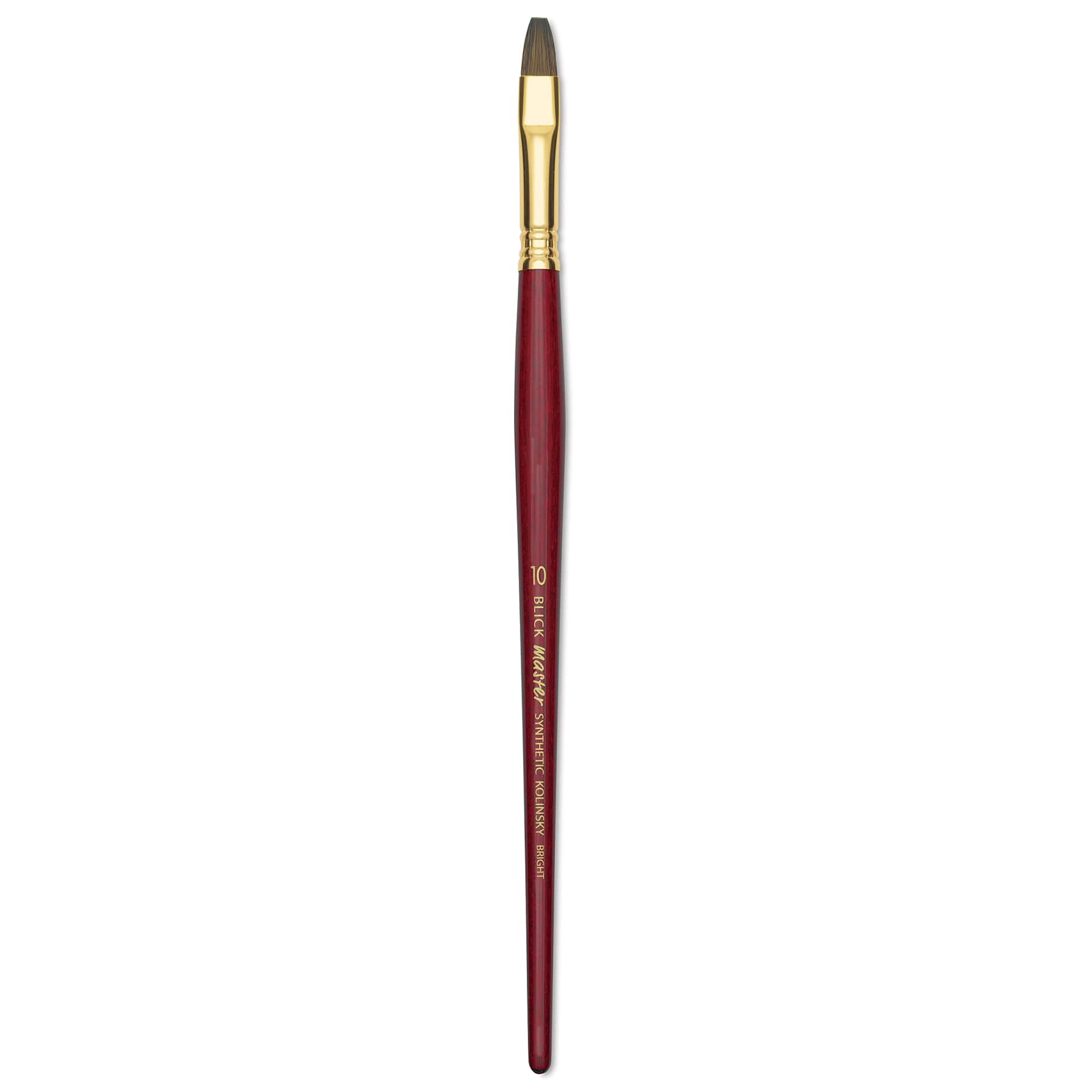 Blick Master Synthetic Kolinsky Brush - Short Handle, Bright, Size 10