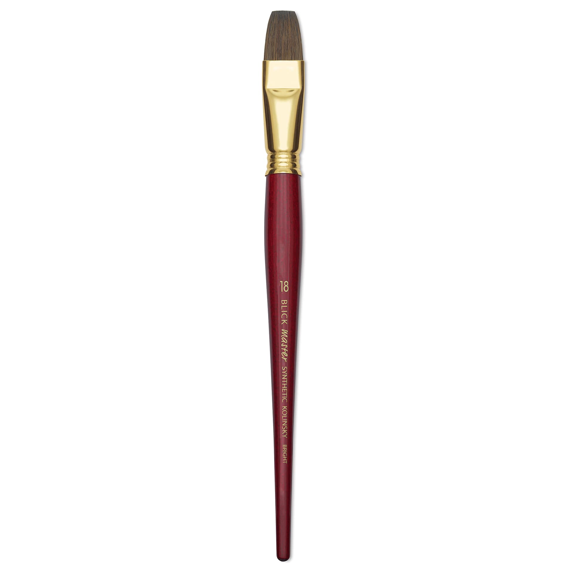 Blick Master Synthetic Kolinsky Brush - Short Handle, Bright, Size 18