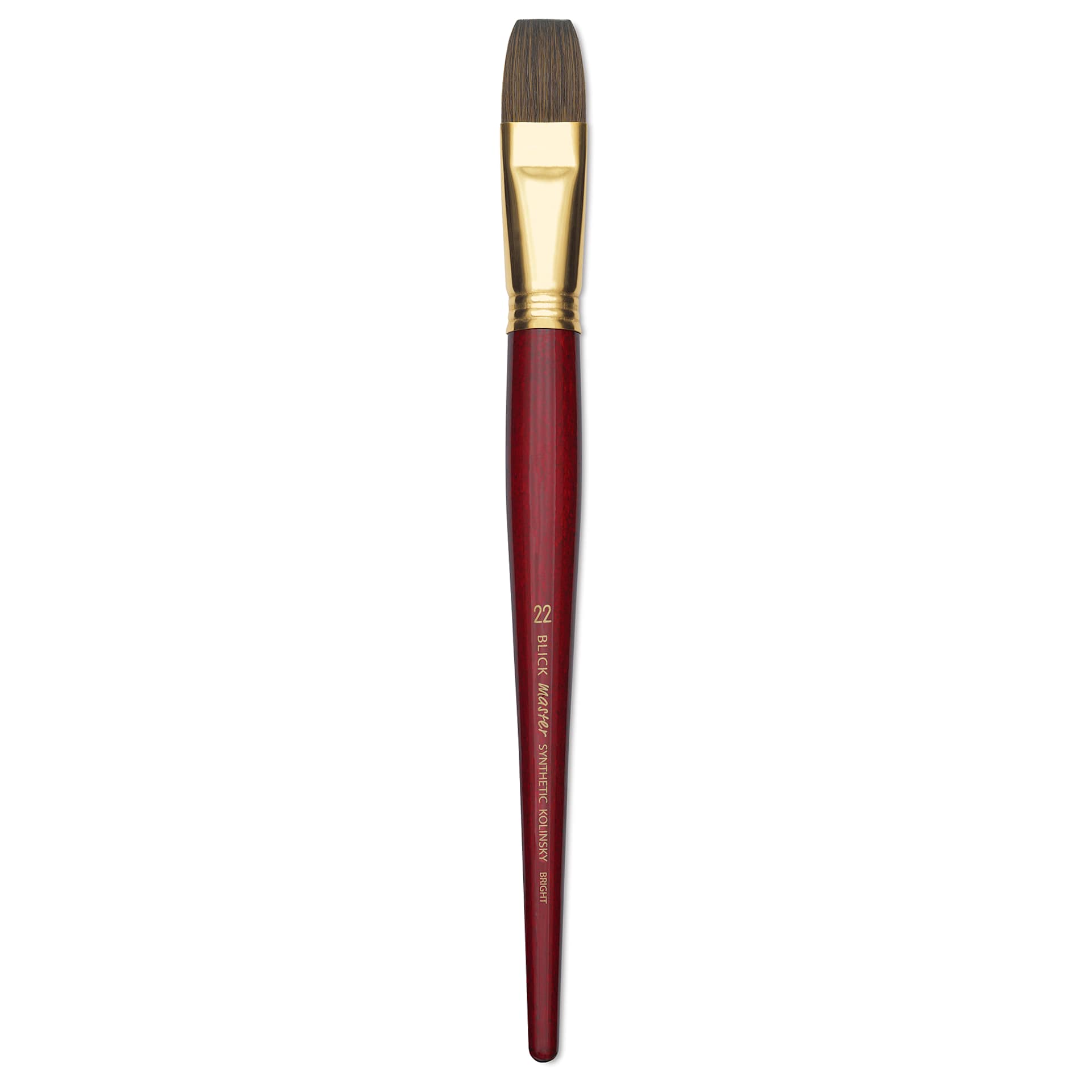 Blick Master Synthetic Kolinsky Brush - Short Handle, Bright, Size 22