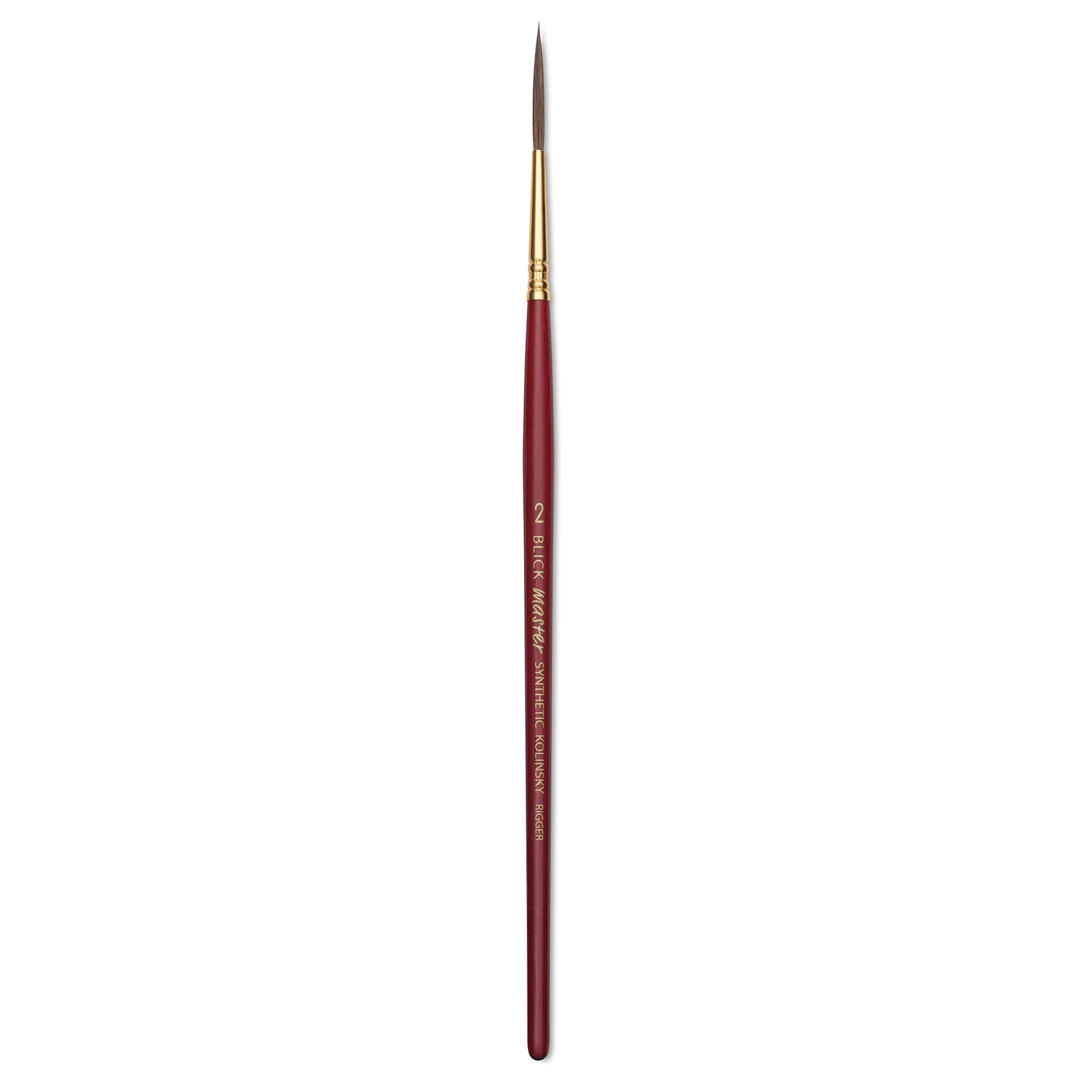 Blick Master Synthetic Kolinsky Brush - Short Handle, Rigger, Size 2