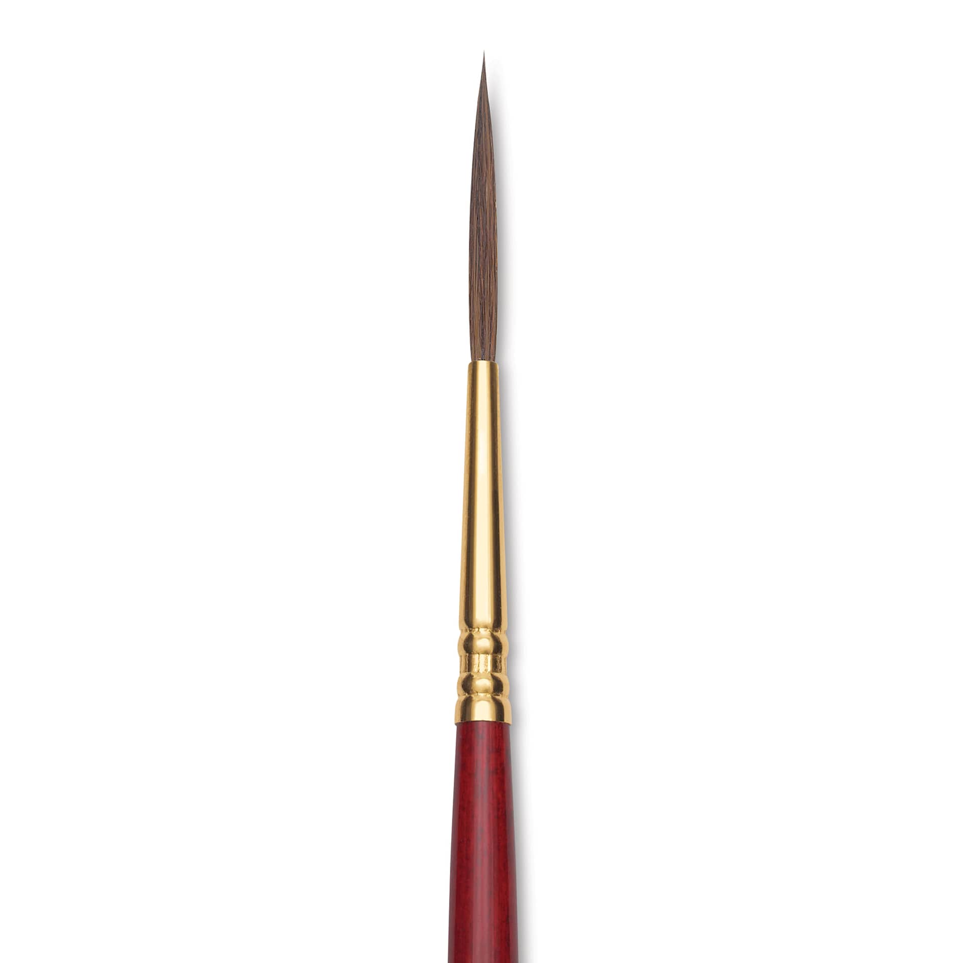 Blick Master Synthetic Kolinsky Brush - Short Handle, Rigger, Size 2, close-up