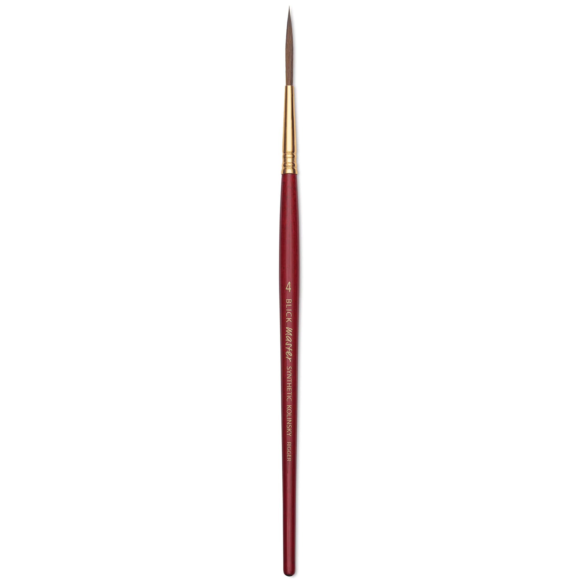 Blick Master Synthetic Kolinsky Brush - Short Handle, Rigger, Size 4