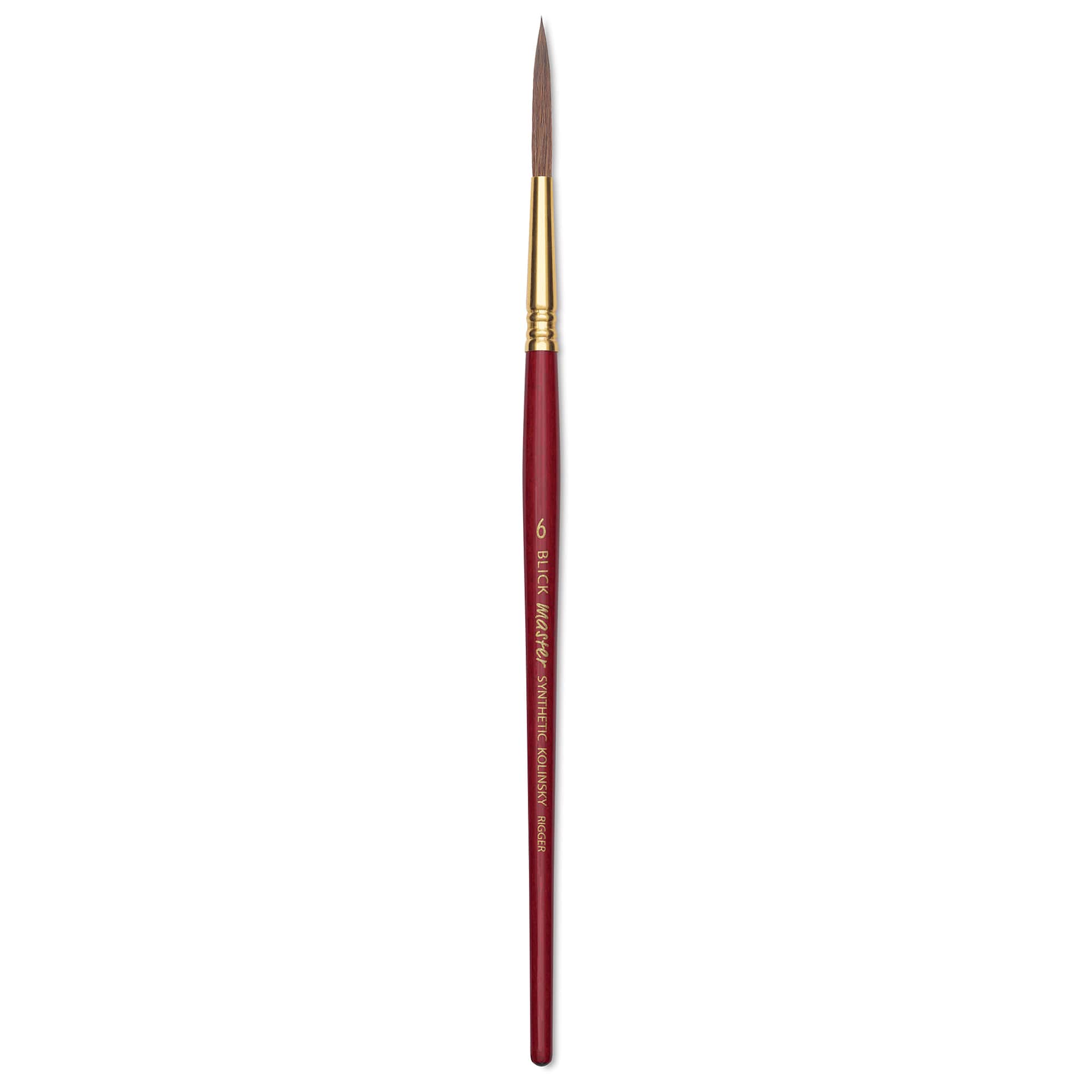 Blick Master Synthetic Kolinsky Brush - Short Handle, Rigger, Size 6