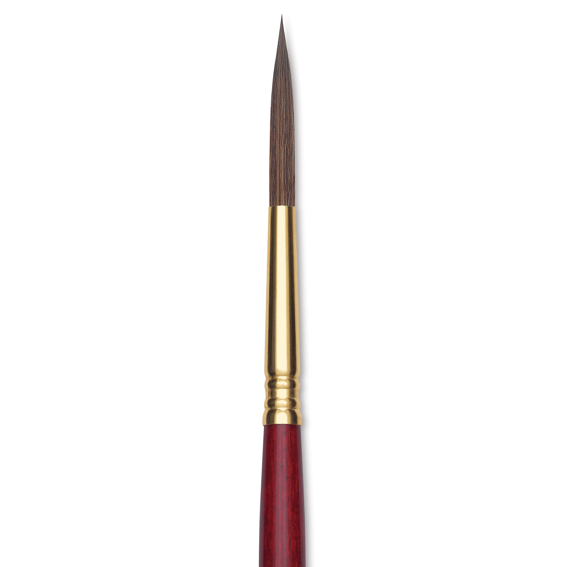 Blick Master Synthetic Kolinsky Brush - Short Handle, Rigger, Size 8, close-up