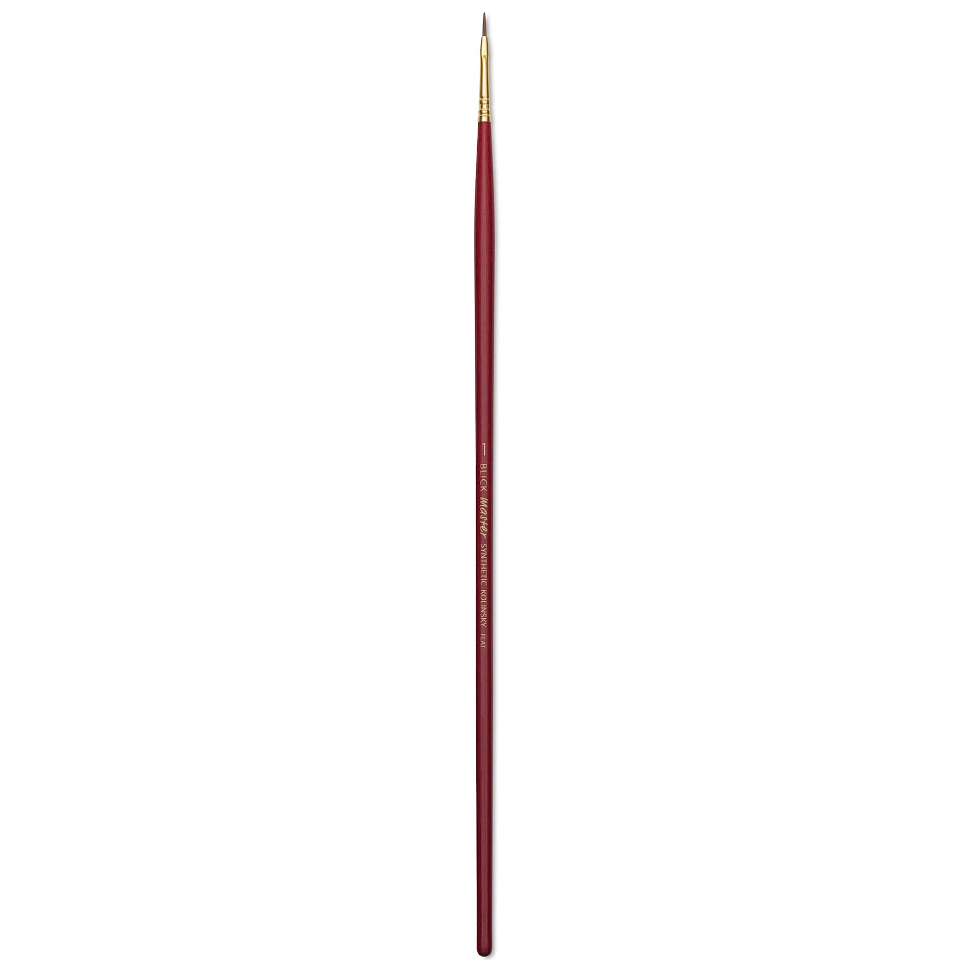 Blick Master Synthetic Kolinsky Brush - Long Handle, Flat, Size 1