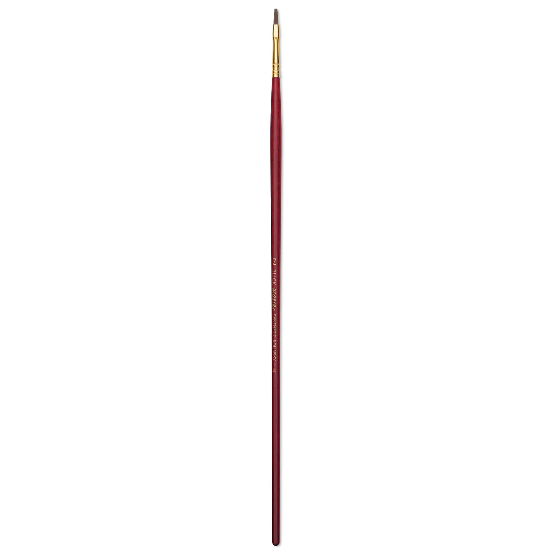 Blick Master Synthetic Kolinsky Brush - Long Handle, Flat, Size 2