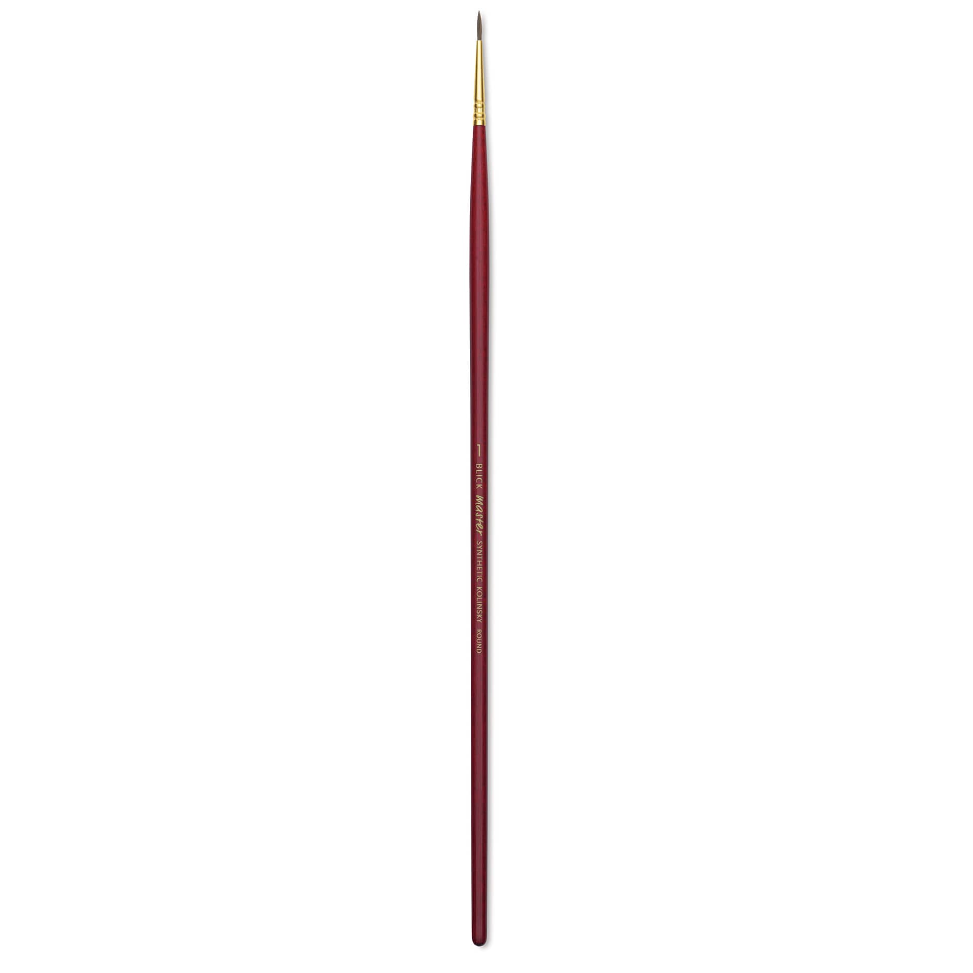 Blick Master Synthetic Kolinsky Brush - Long Handle, Round, Size 1