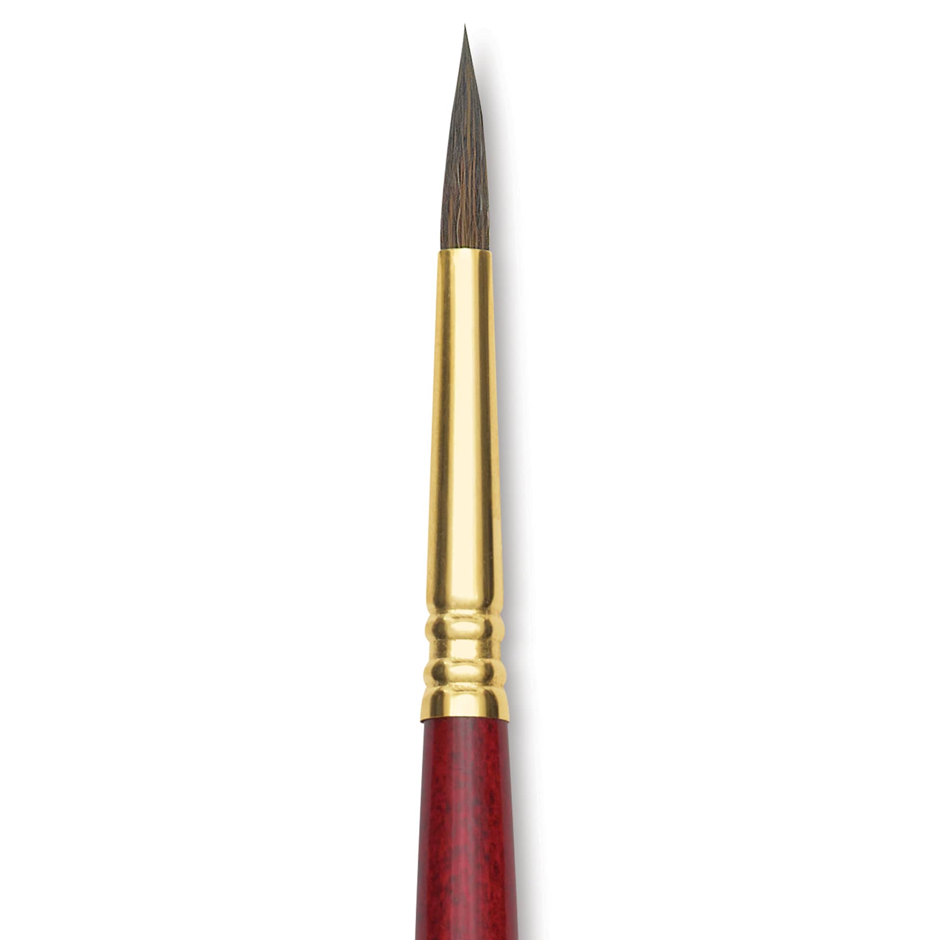 Blick Master Synthetic Kolinsky Brush - Long Handle, Round, Size 6, close-up