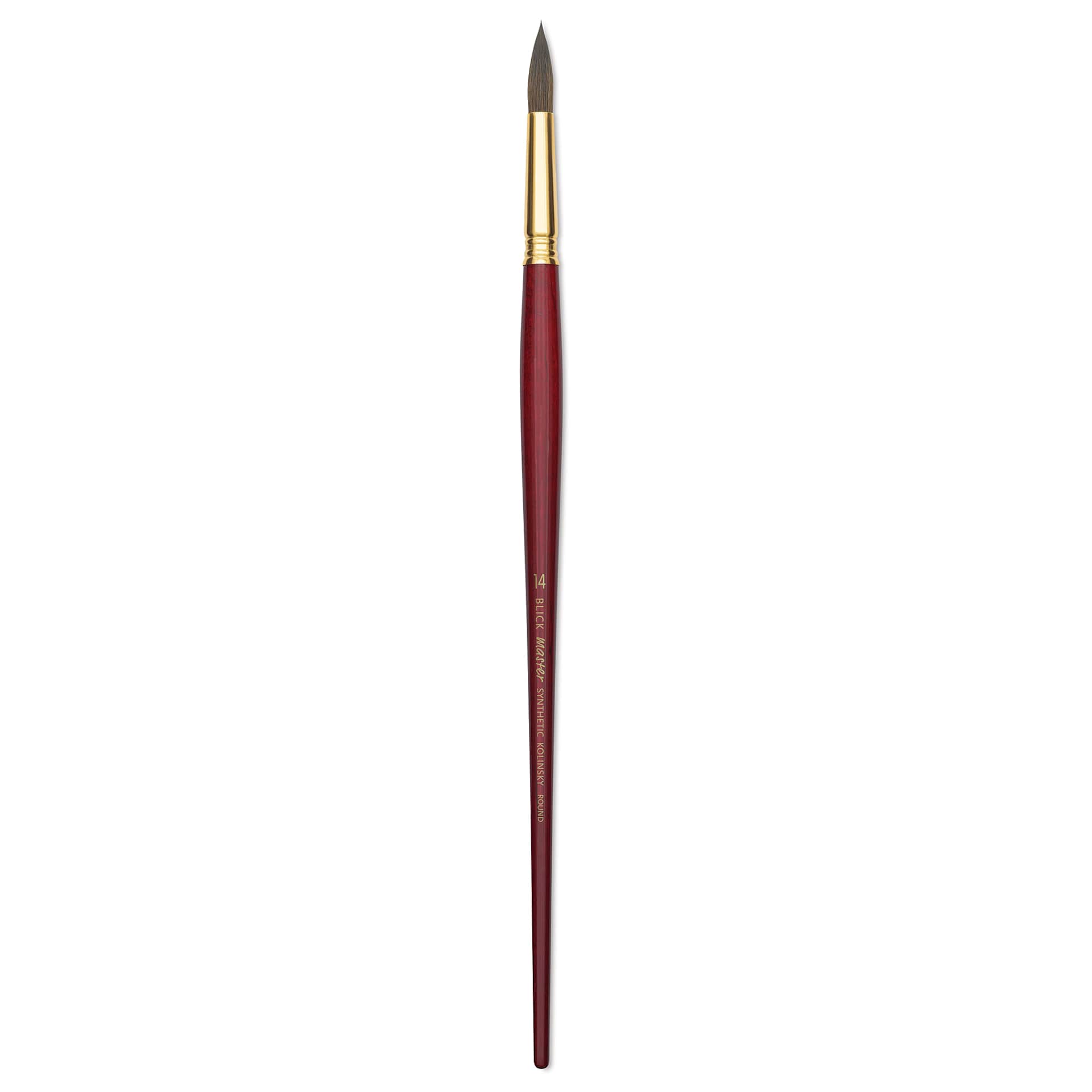 Blick Master Synthetic Kolinsky Brush - Long Handle, Round, Size 14