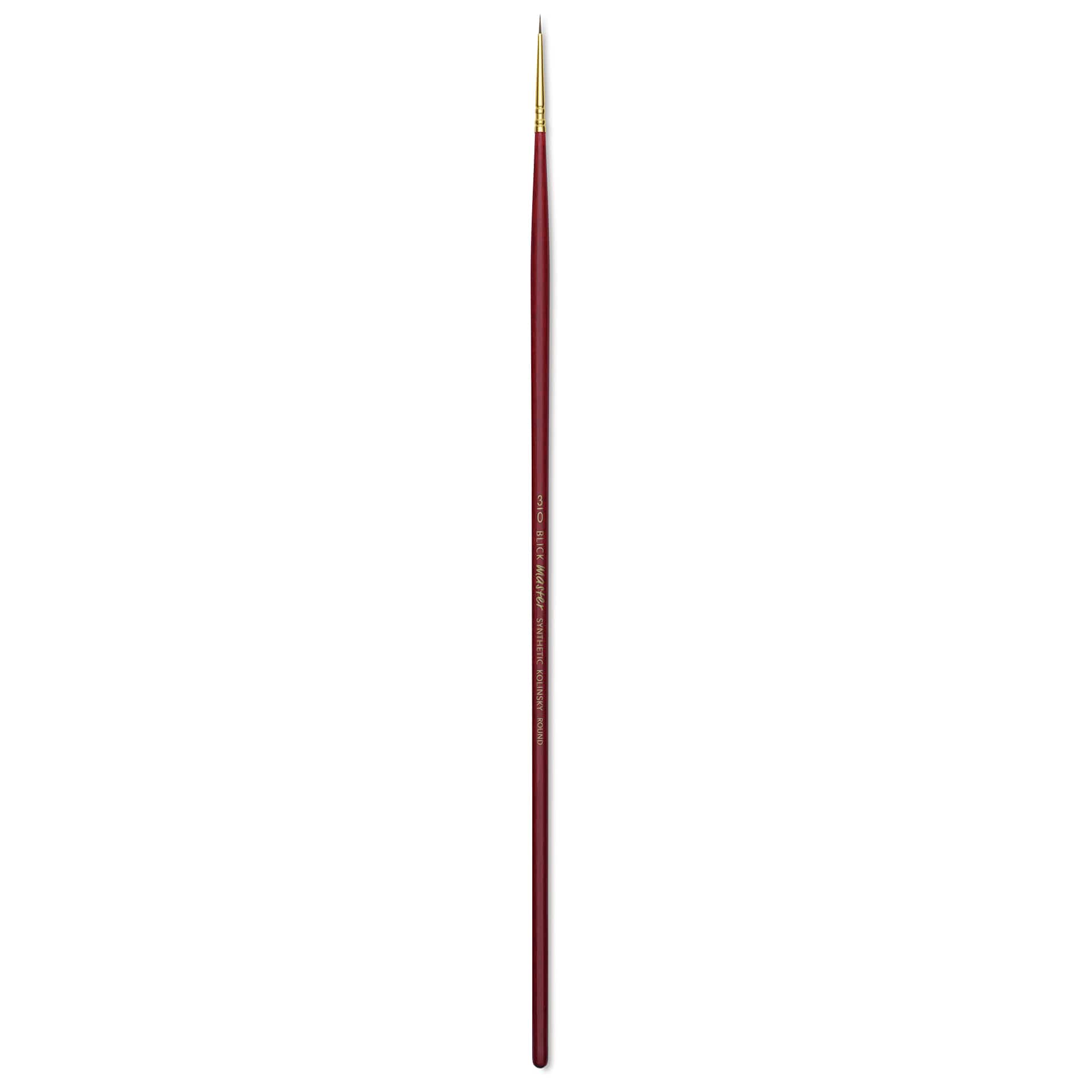 Blick Master Synthetic Kolinsky Brush - Long Handle, Round, Size 3/0
