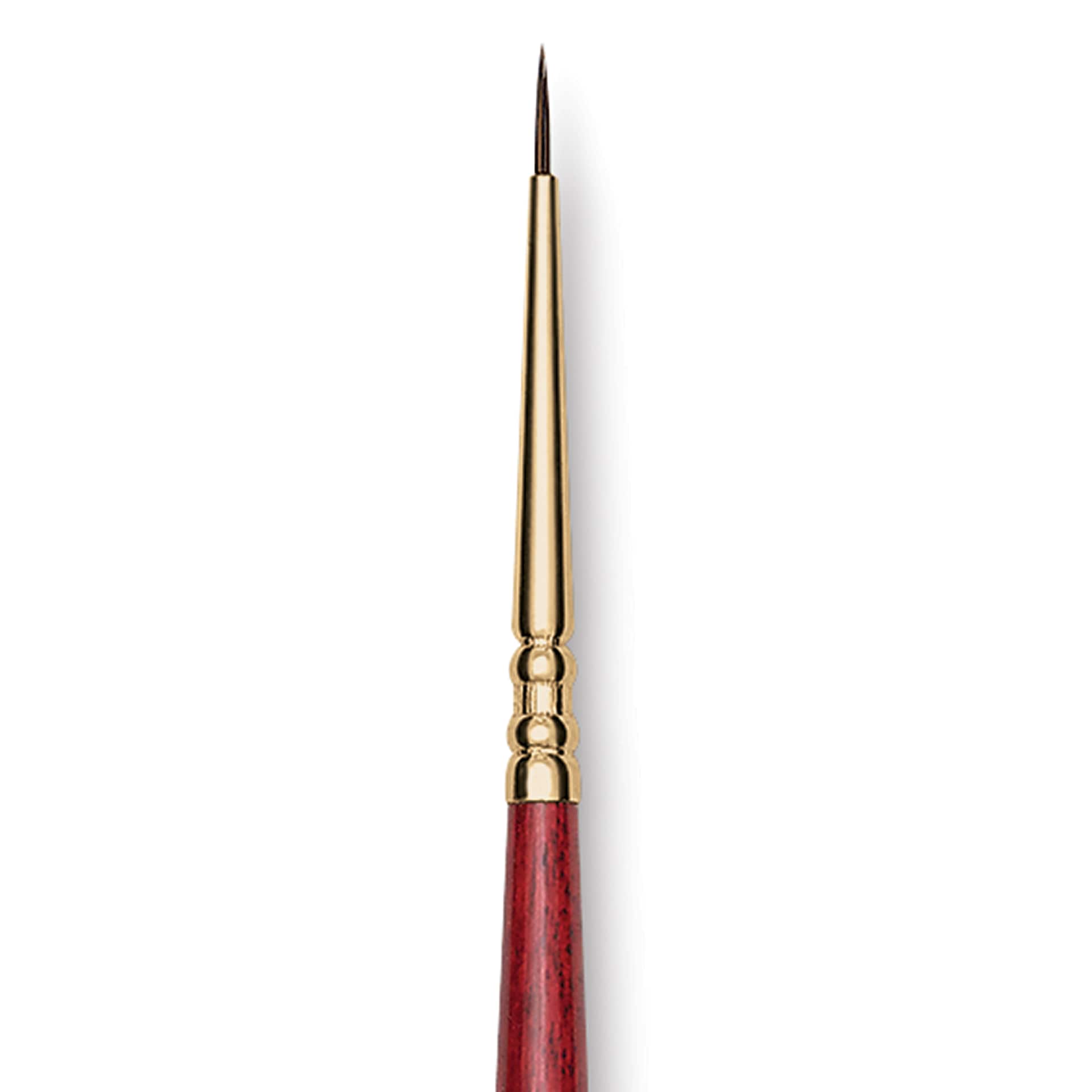 Blick Master Synthetic Kolinsky Brush - Round, Short Handle, Size 3/0, close-up
