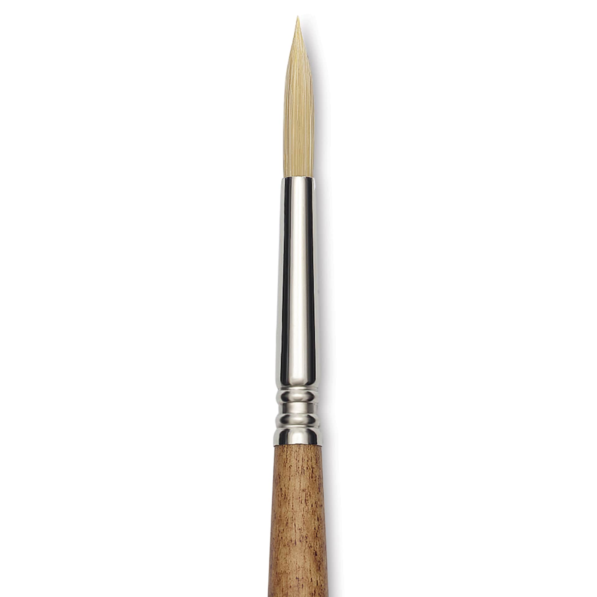 Escoda Futura Synthetic Bristle Brush - Series 5400, Round, Size 8, Long Handle, close-up