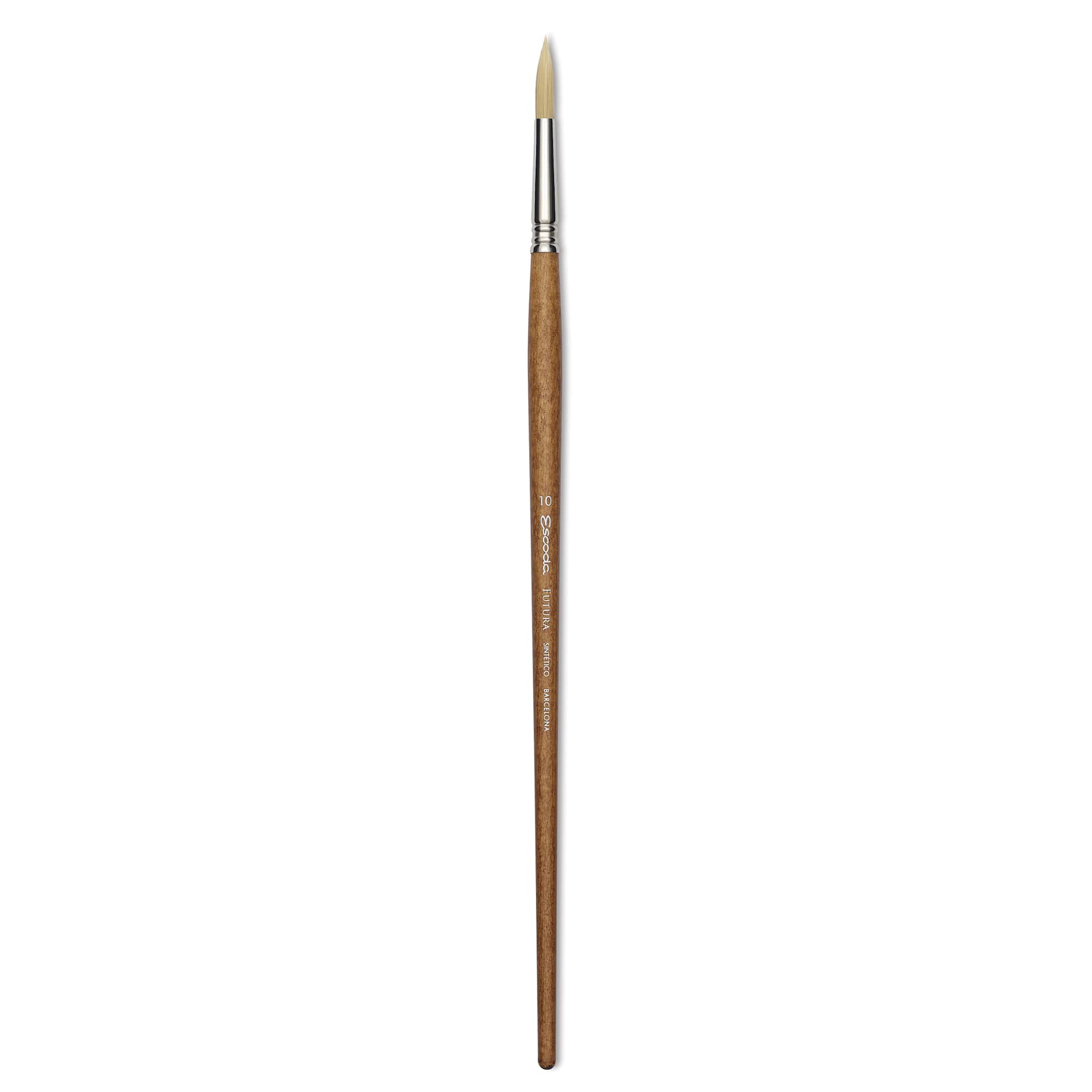 Escoda Futura Synthetic Bristle Brush - Series 5400, Round, Size 10, Long Handle