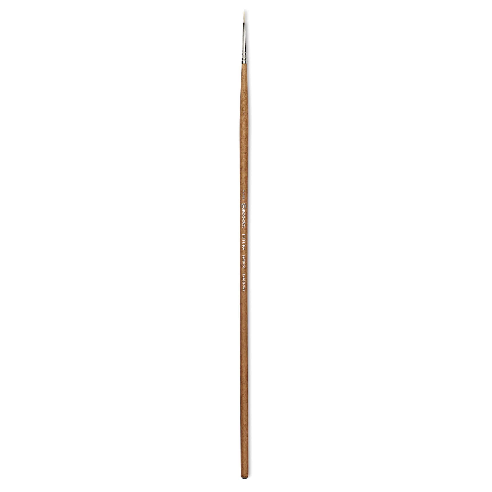 Escoda Futura Synthetic Bristle Brush - Series 5400, Round, Size 2/0, Long Handle