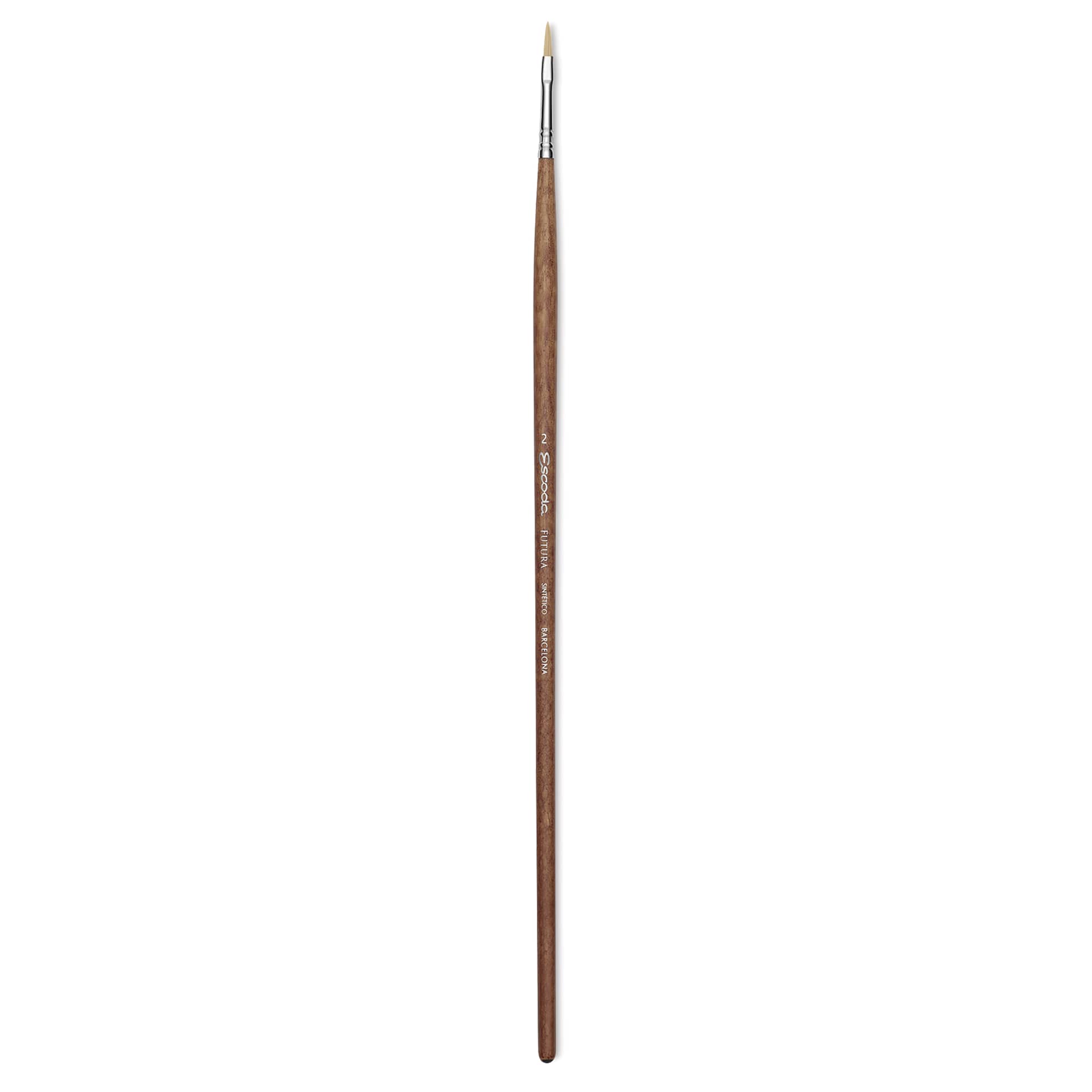 Escoda Futura Synthetic Bristle Brush - Series 5414, Filbert, Size 2, Long Handle
