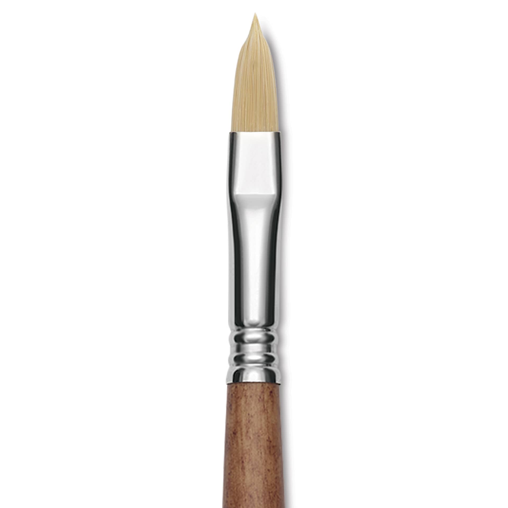 Escoda Futura Synthetic Bristle Brush - Series 5414, Filbert, Size 10, Long Handle, close-up