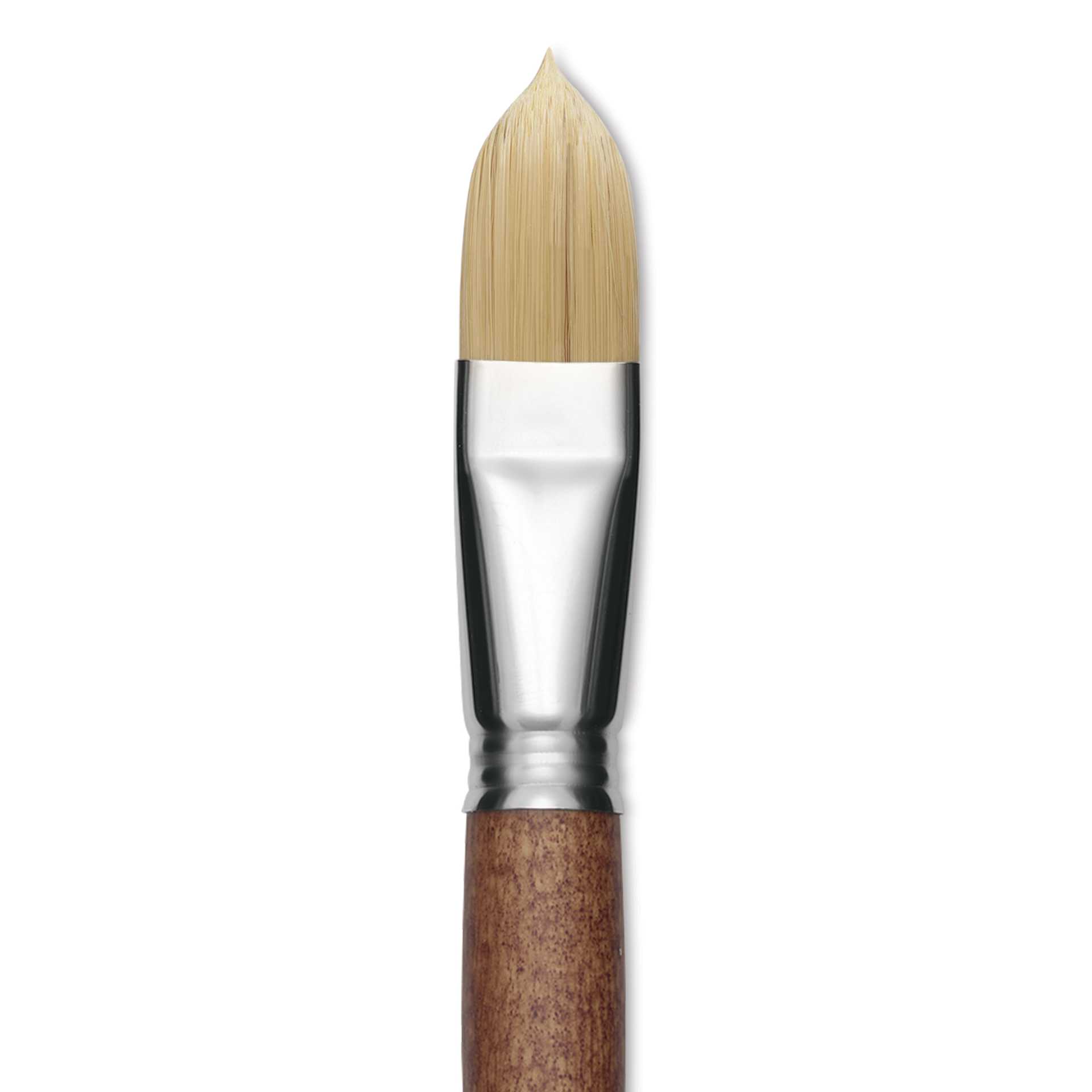 Escoda Futura Synthetic Bristle Brush - Series 5414, Filbert, Size 22, Long Handle, close-up