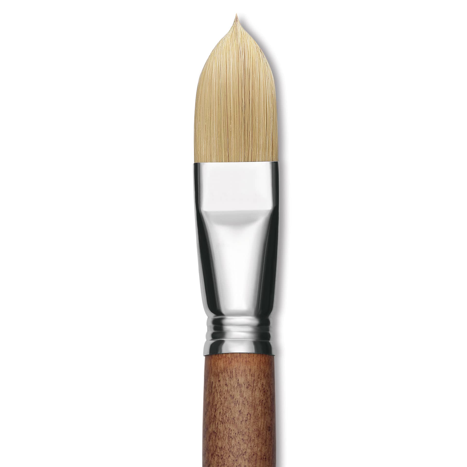 Escoda Futura Synthetic Bristle Brush - Series 5414, Filbert, Size 24, Long Handle, close-up