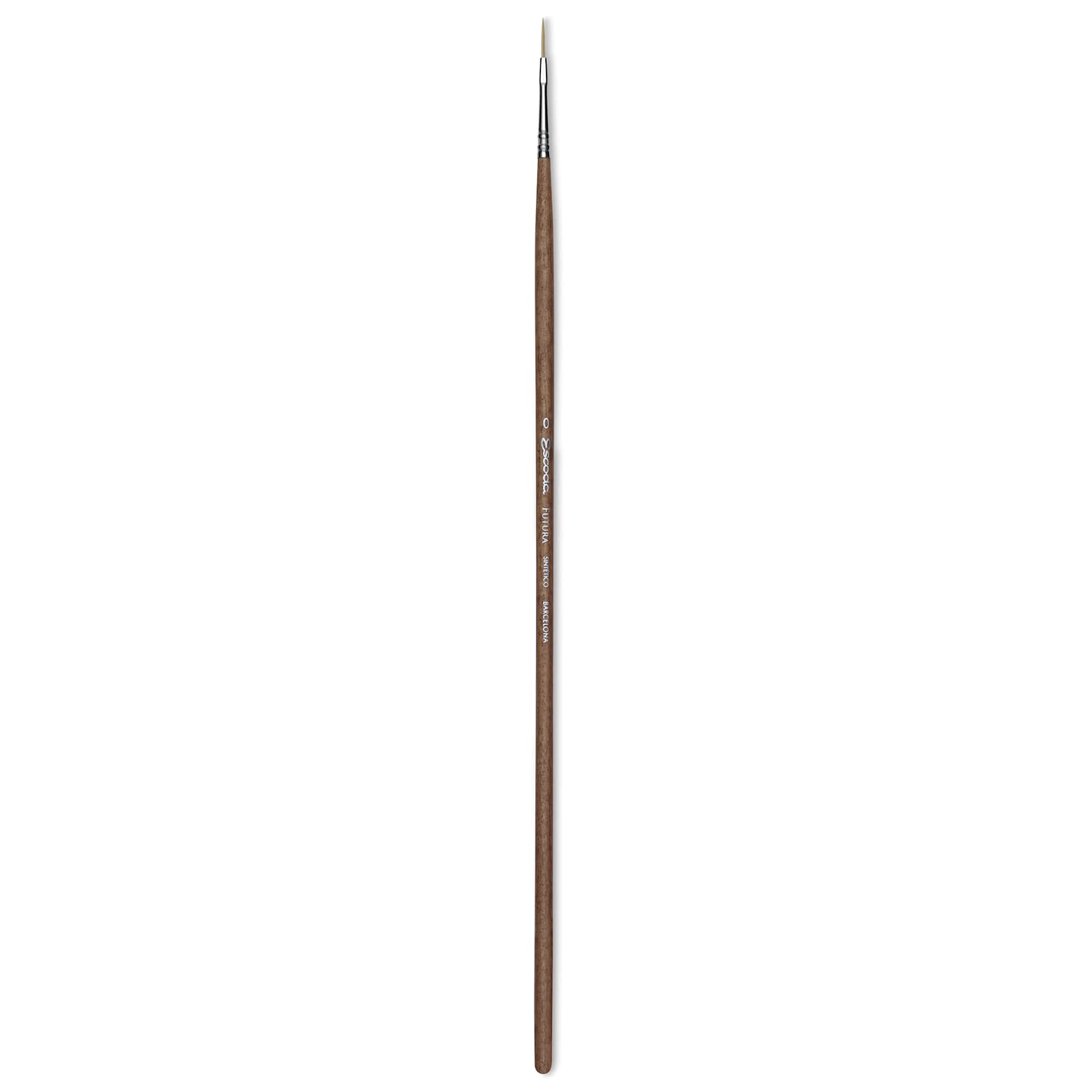 Escoda Futura Synthetic Bristle Brush - Series 5418, Long Filbert, Size 0, Long Handle