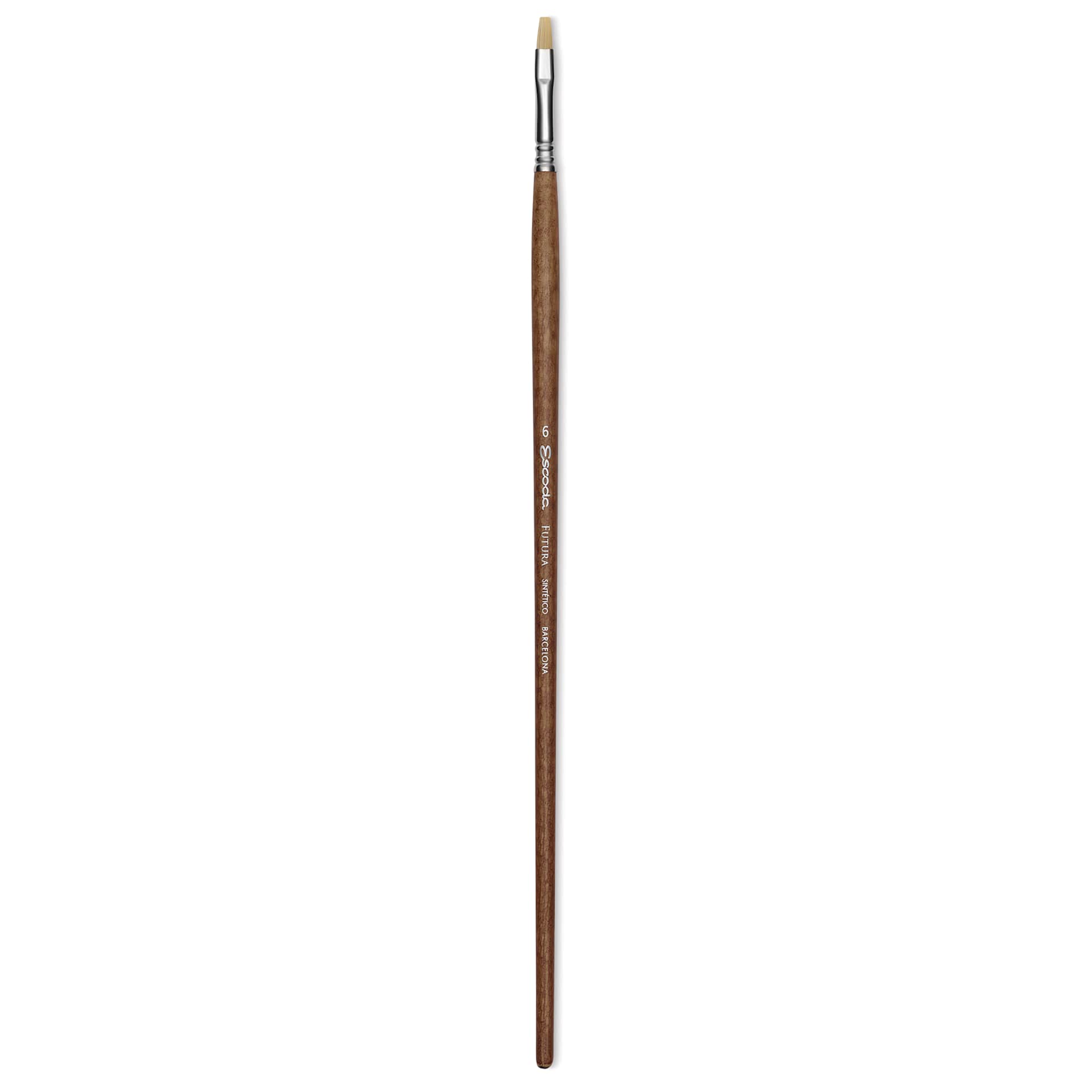 Escoda Futura Synthetic Bristle Brush - Series 5420, Bright, Size 6, Long Handle