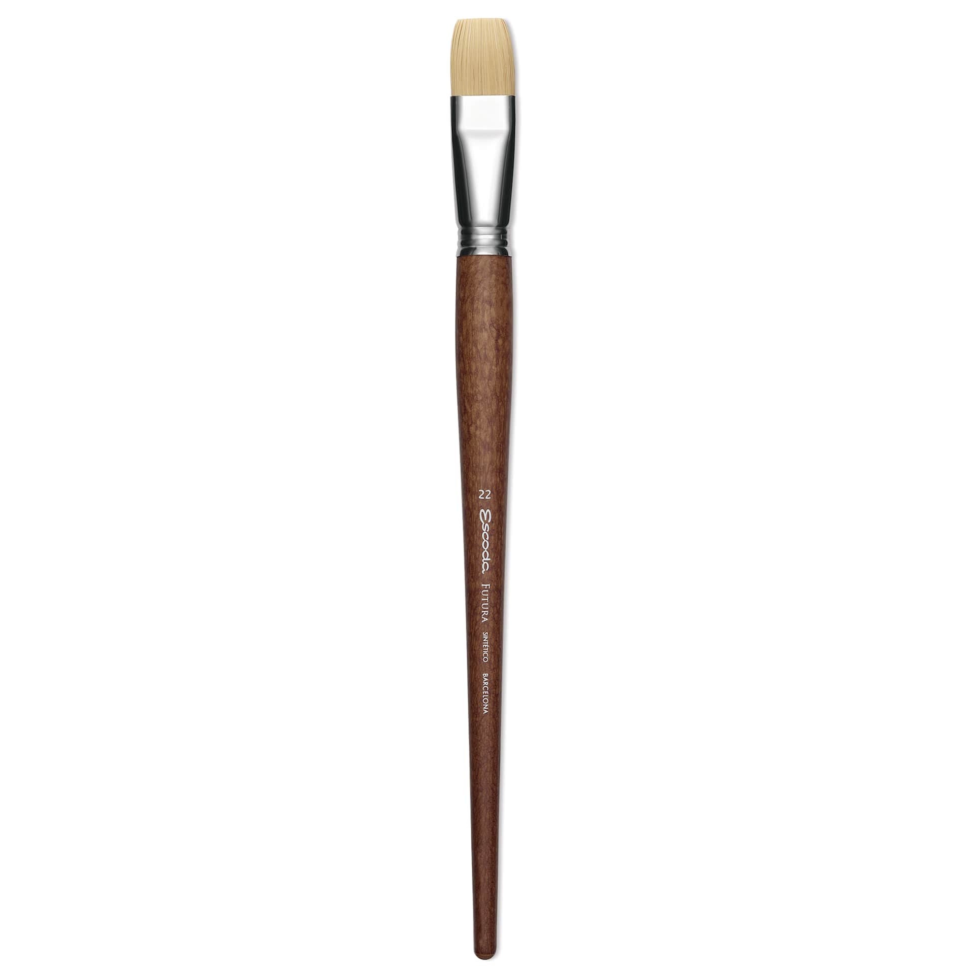 Escoda Futura Synthetic Bristle Brush - Series 5420, Bright, Size 22, Long Handle