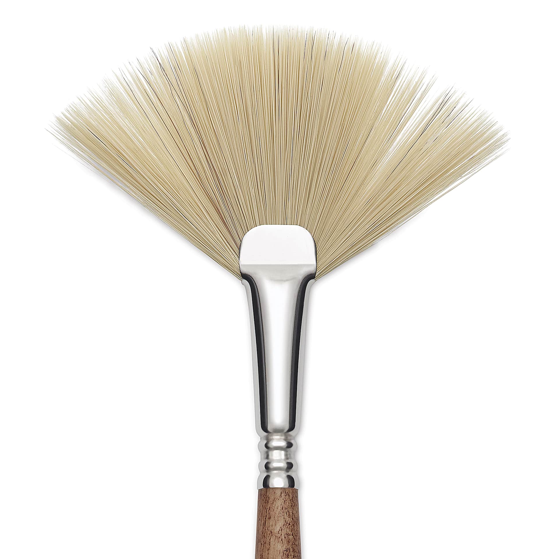 Escoda Futura Synthetic Bristle Brush - Series 5430, Fan, Size 6, Long Handle, close-up