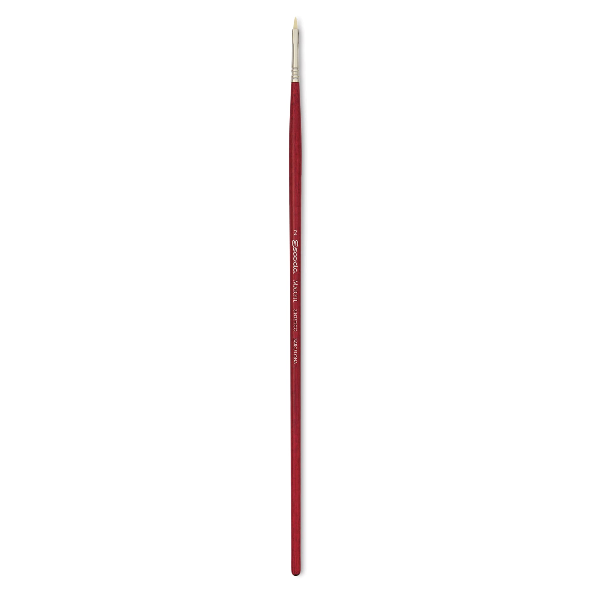 Escoda Marfil Synthetic Bristle Brushes - Series 4450 Bright, Size 2, Long Handle