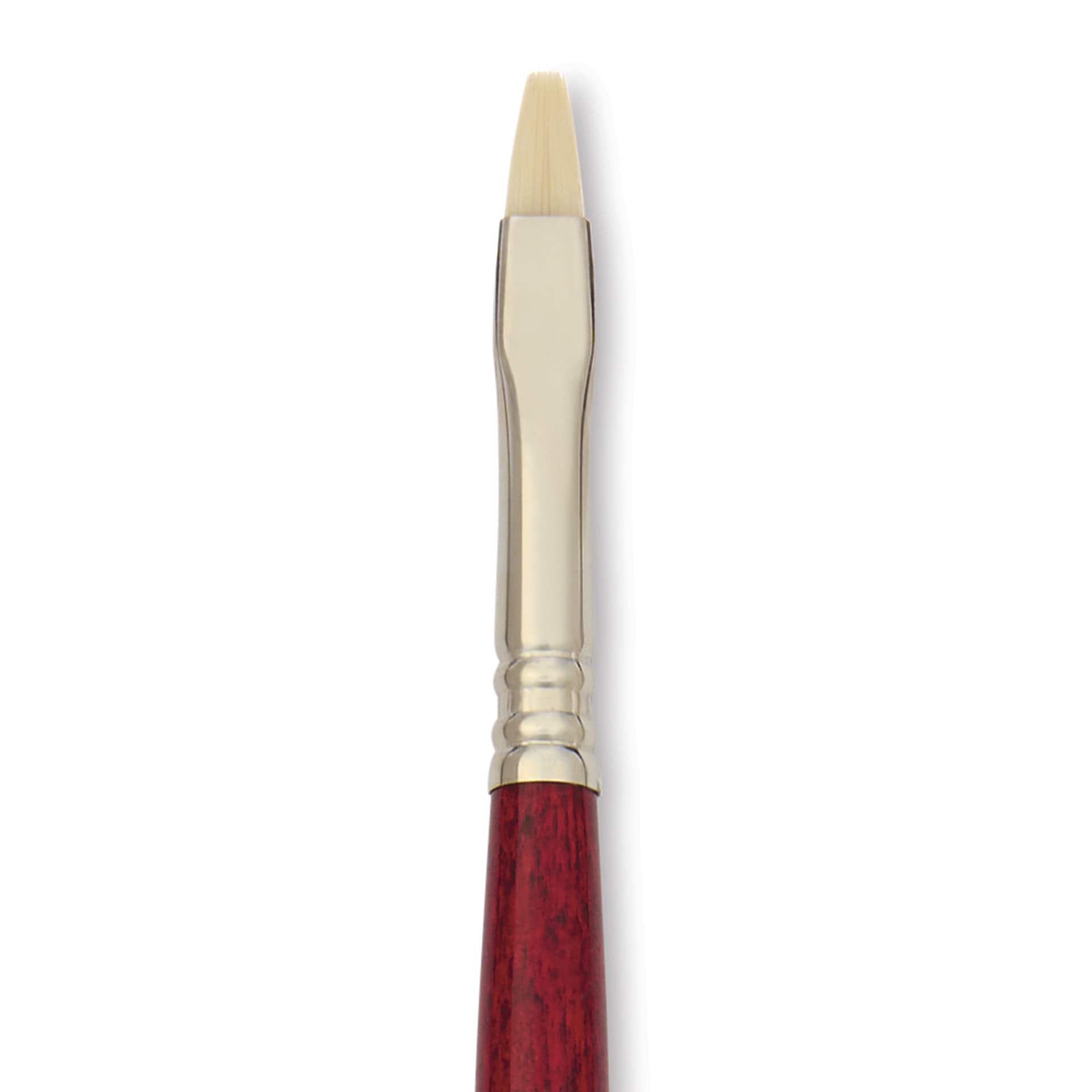 Escoda Marfil Synthetic Bristle Brushes - Series 4450 Bright, Size 6, Long Handle, close-up