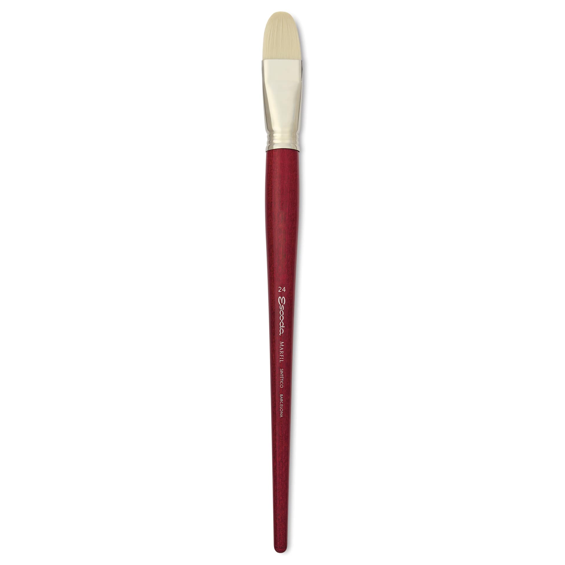 Escoda Marfil Synthetic Bristle Brushes - Series 4450 Bright, Size 24, Long Handle