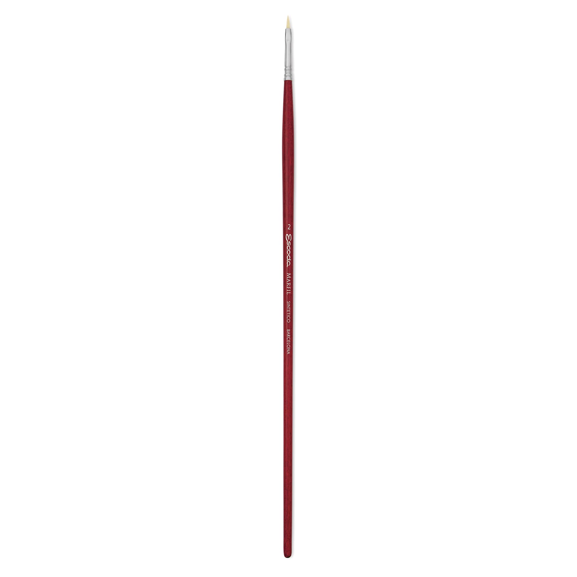 Escoda Marfil Synthetic Bristle Brushes - Series 4460 Filbert, Size 2, Long Handle
