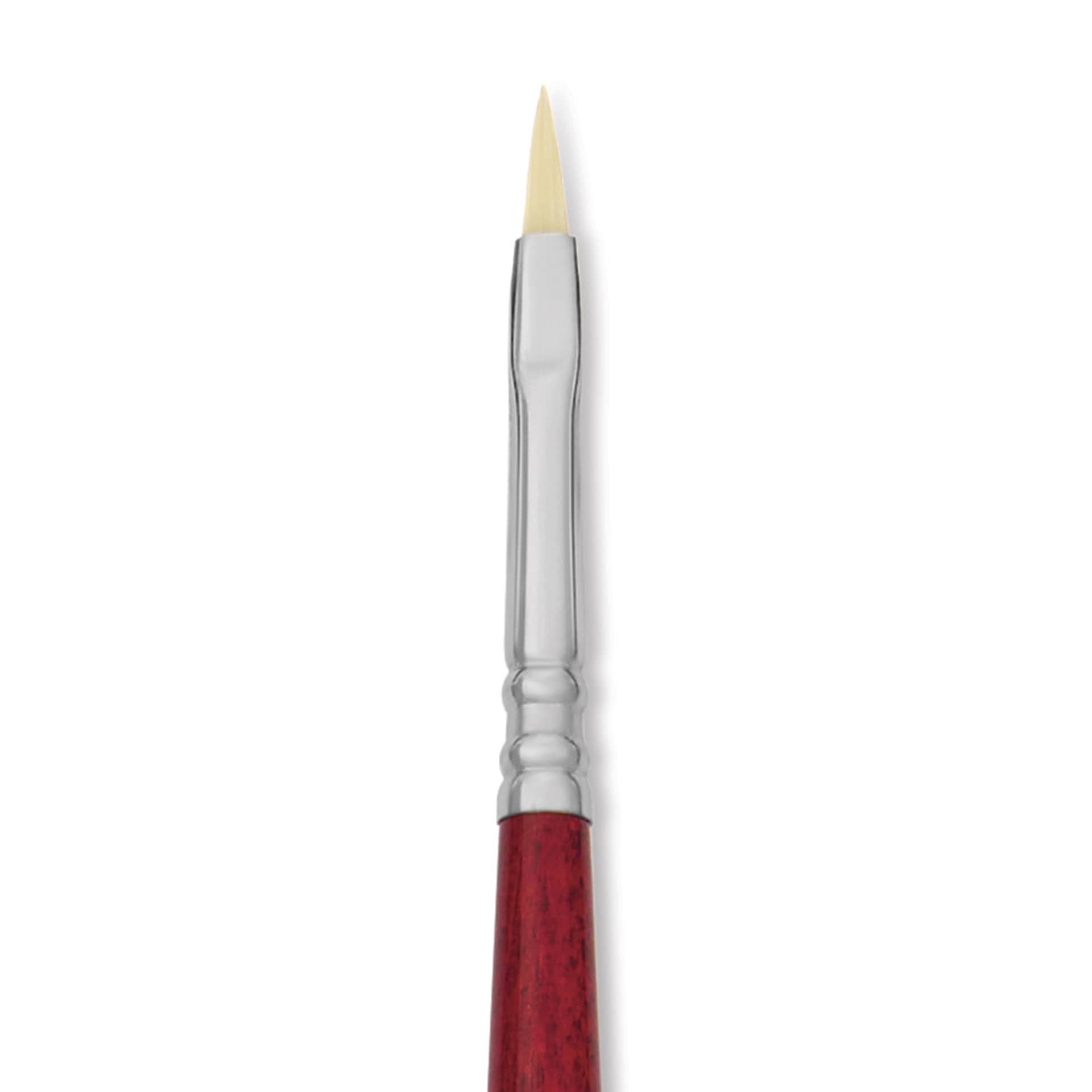 Escoda Marfil Synthetic Bristle Brushes - Series 4460 Filbert, Size 2, Long Handle, close-up
