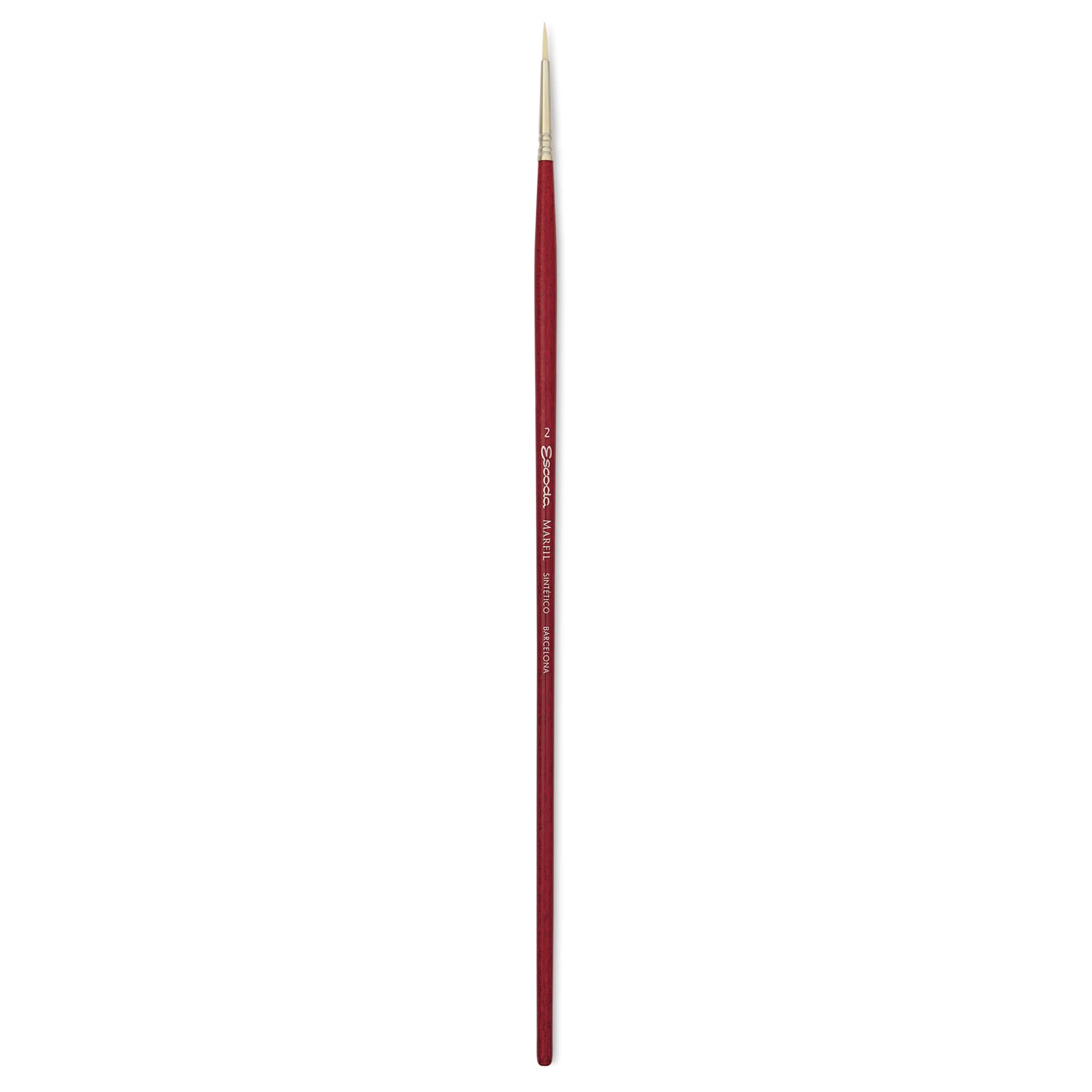 Escoda Marfil Synthetic Bristle Brushes - Series 4475 Round, Size 2, Long Handle
