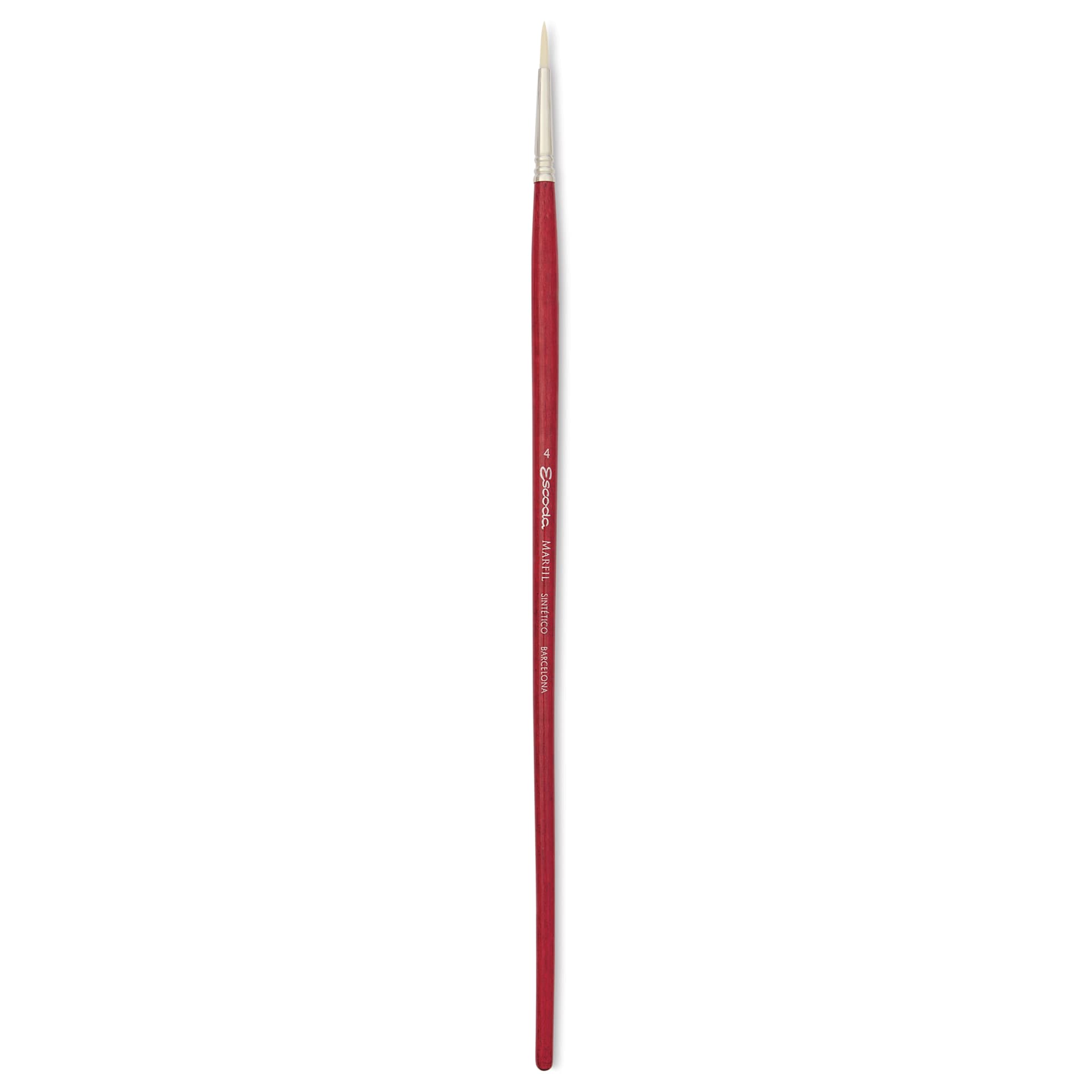Escoda Marfil Synthetic Bristle Brushes - Series 4475 Round, Size 4, Long Handle