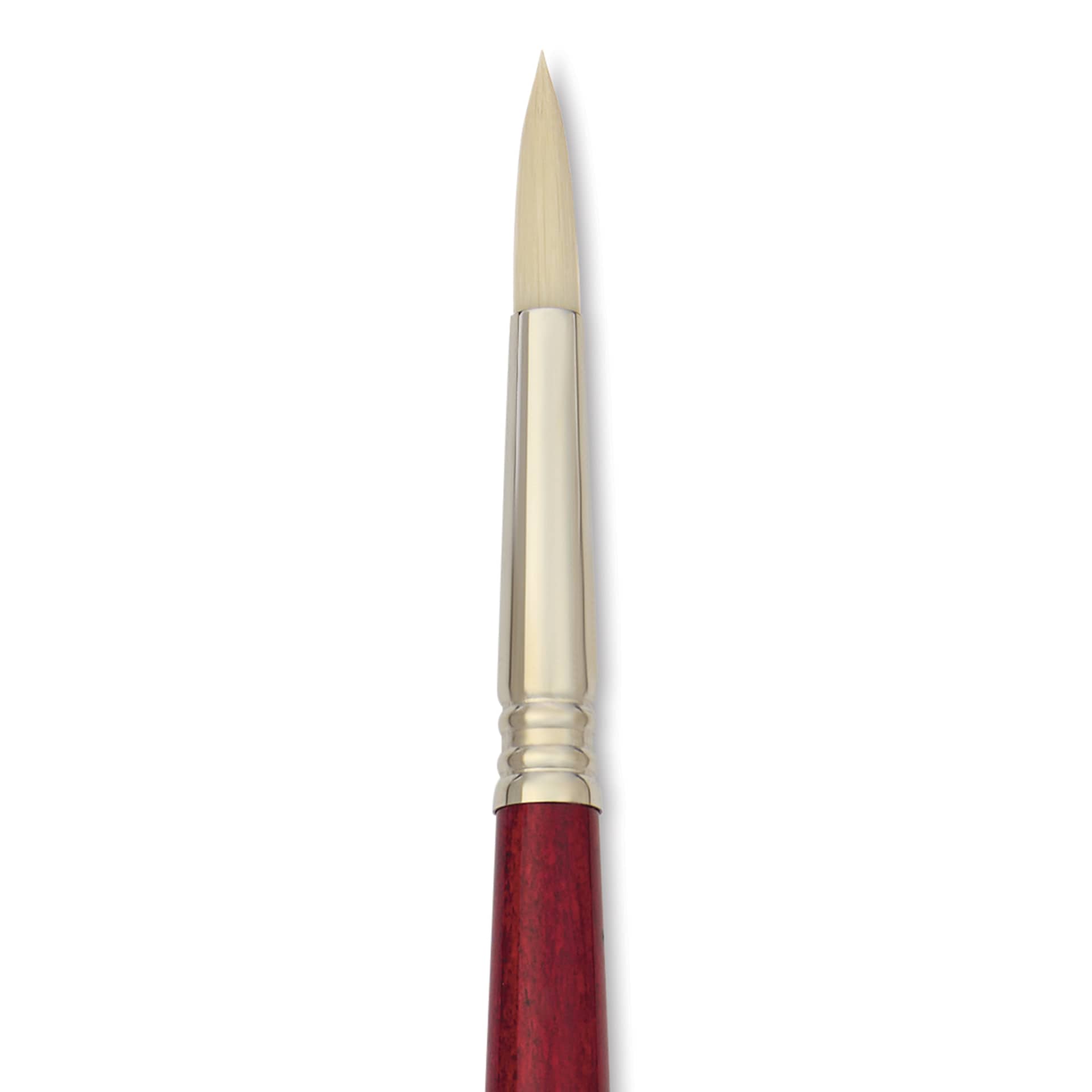 Escoda Marfil Synthetic Bristle Brushes - Series 4475 Round, Size 10, Long Handle, close-up