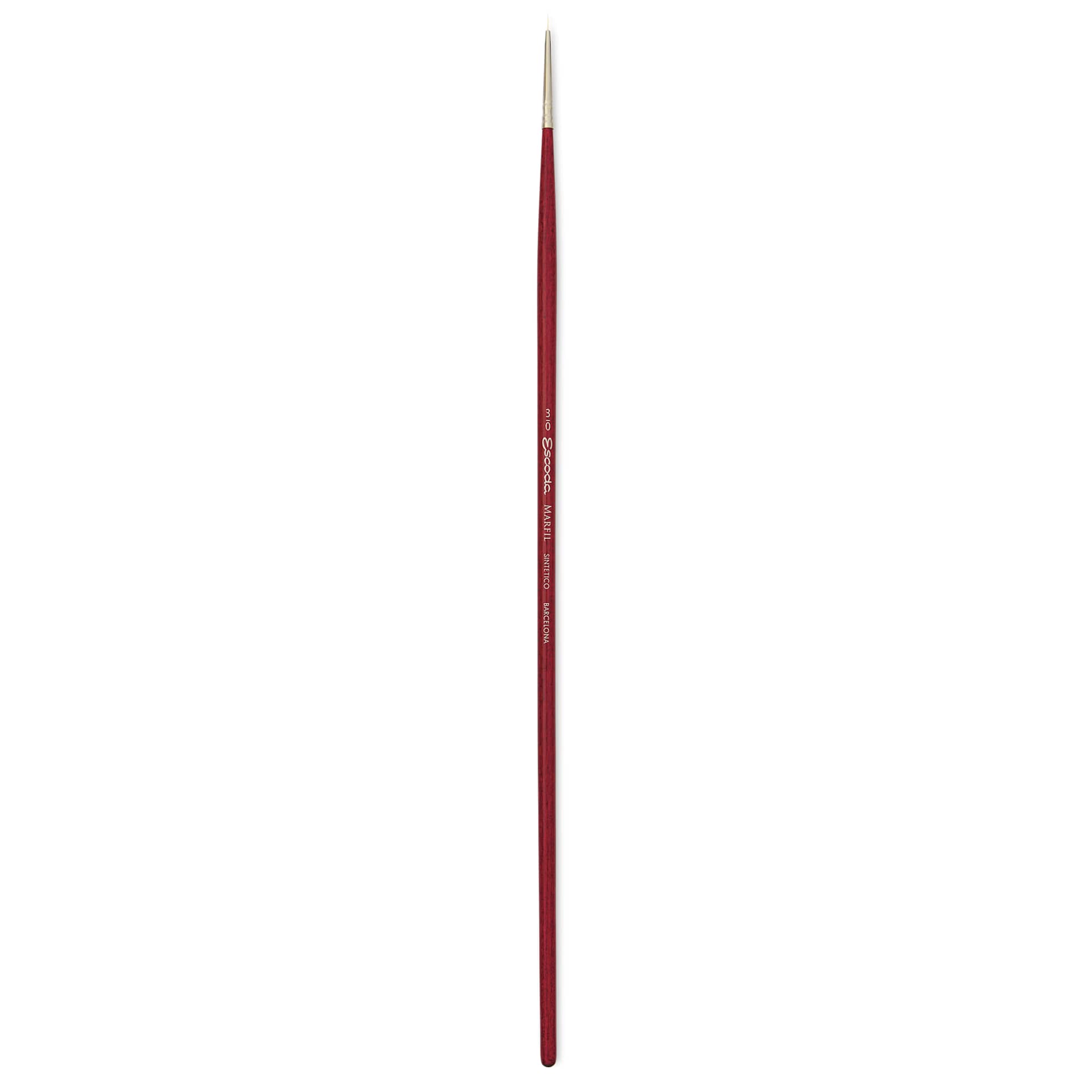 Escoda Marfil Synthetic Bristle Brushes - Series 4475 Round, Size 3/0, Long Handle