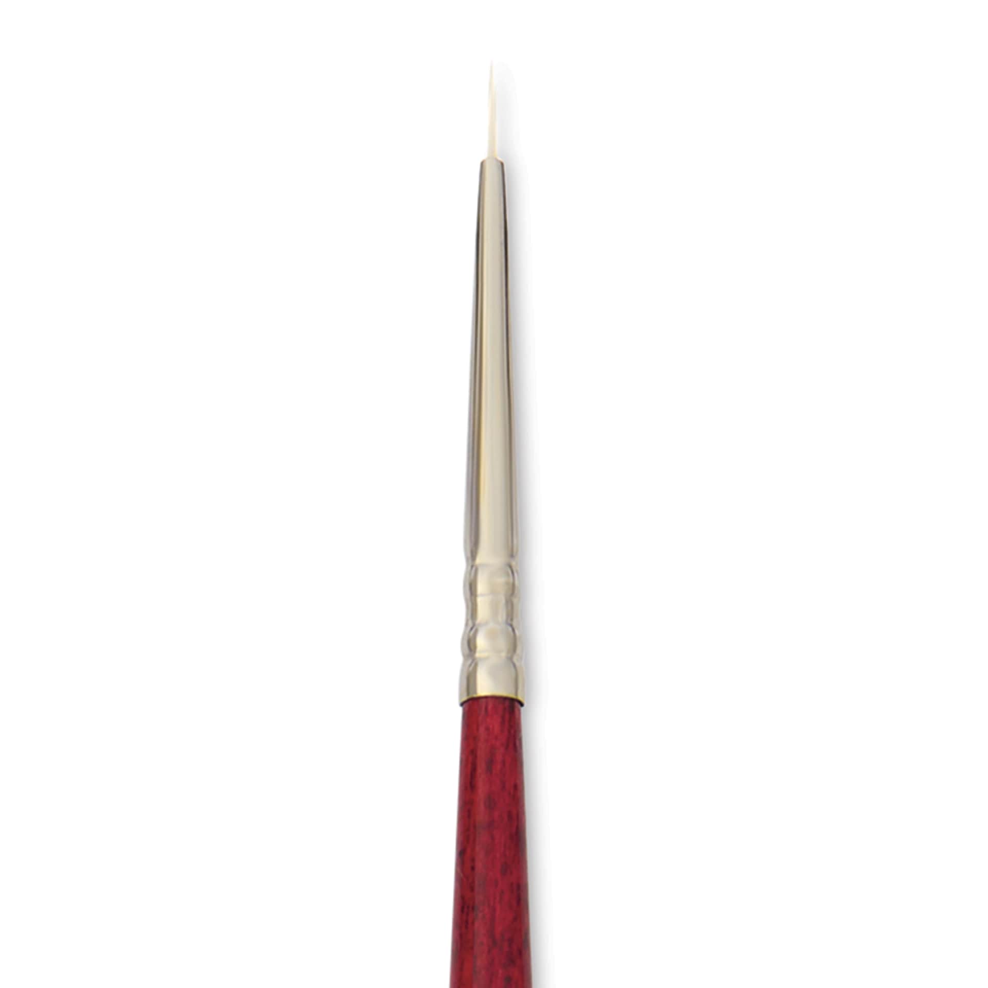 Escoda Marfil Synthetic Bristle Brushes - Series 4475 Round, Size 3/0, Long Handle, close-up