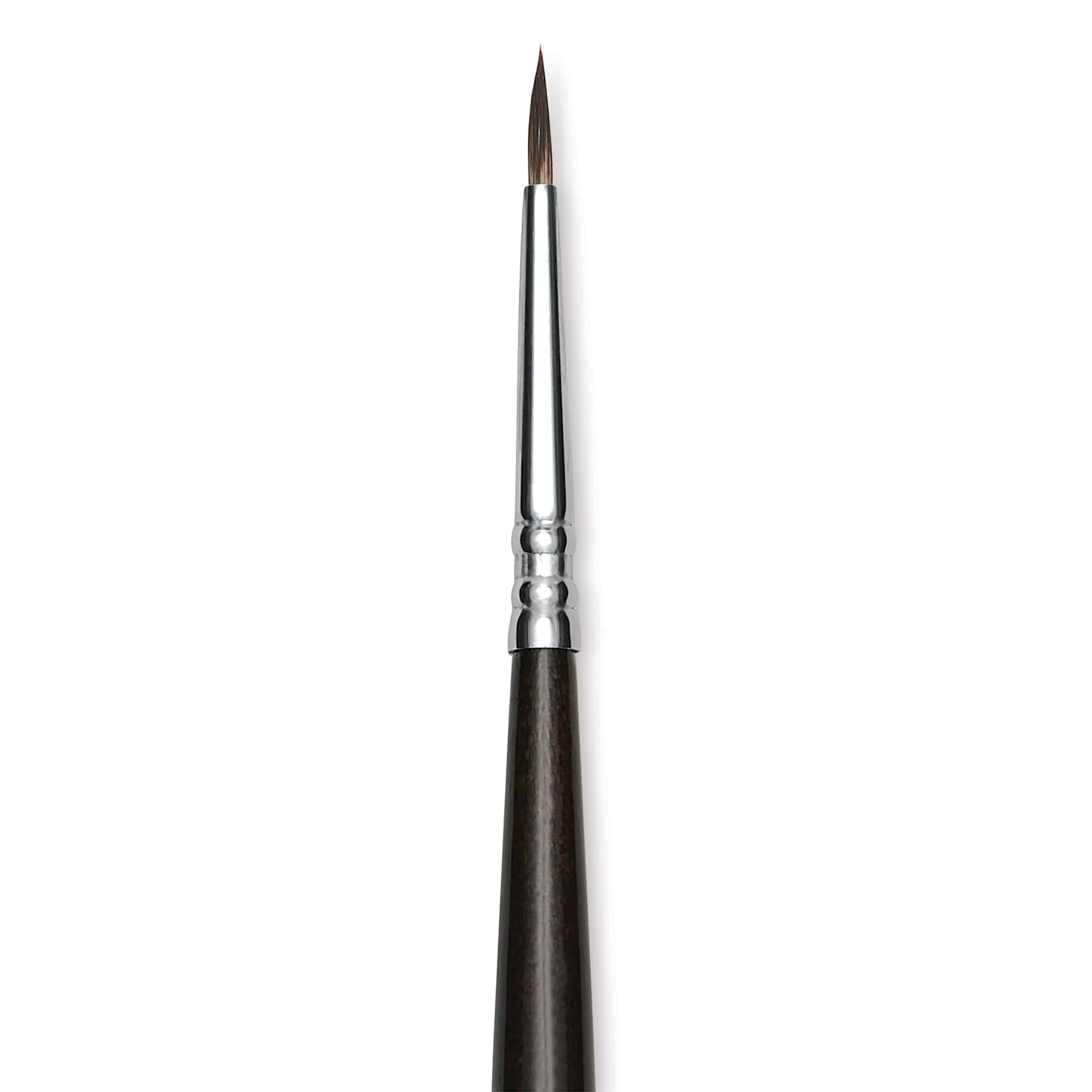 Escoda Vintage Synthetic Brush - Round Pointed, Long  Handle, Size 1