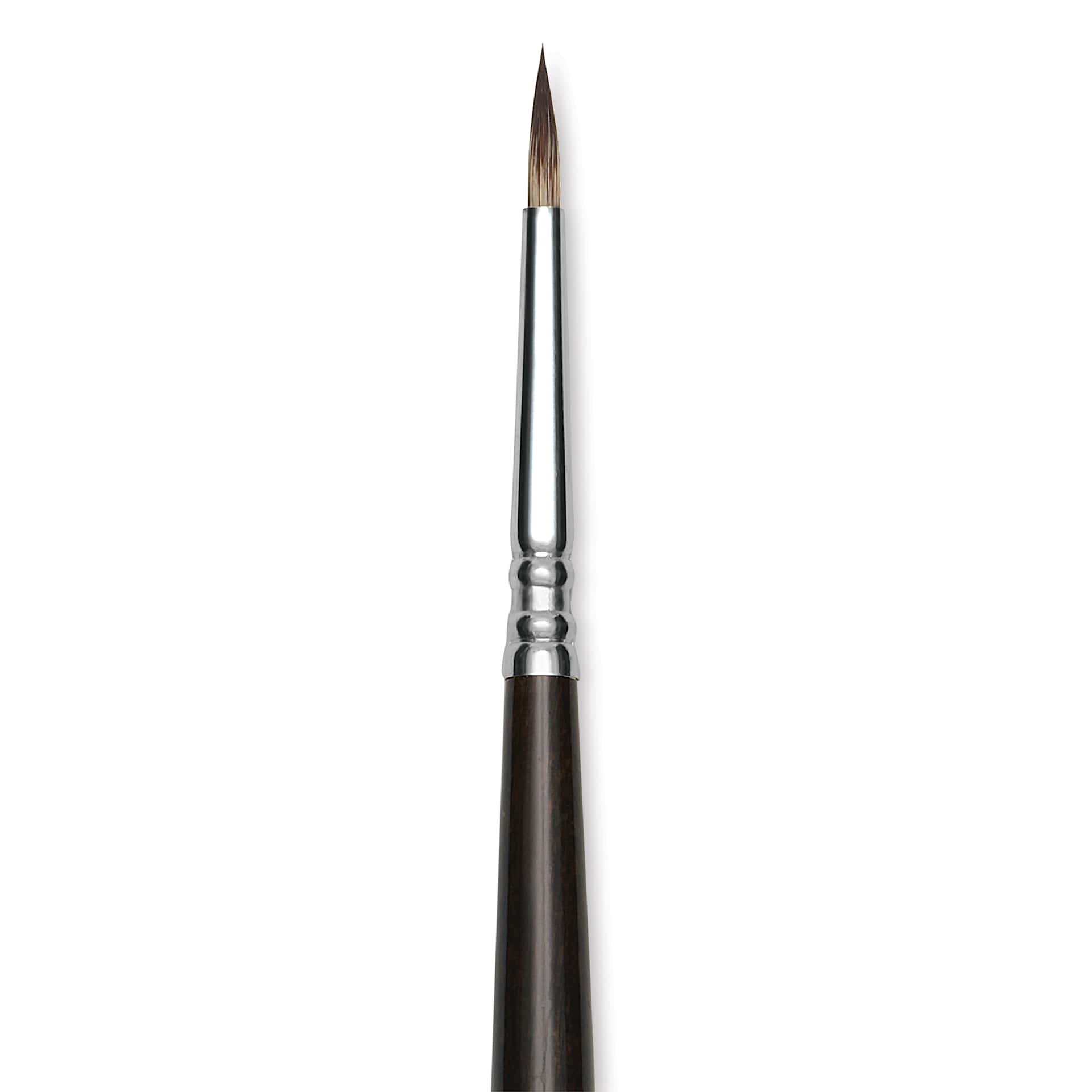 Escoda Vintage Synthetic Brush - Round Pointed, Long  Handle, Size 2